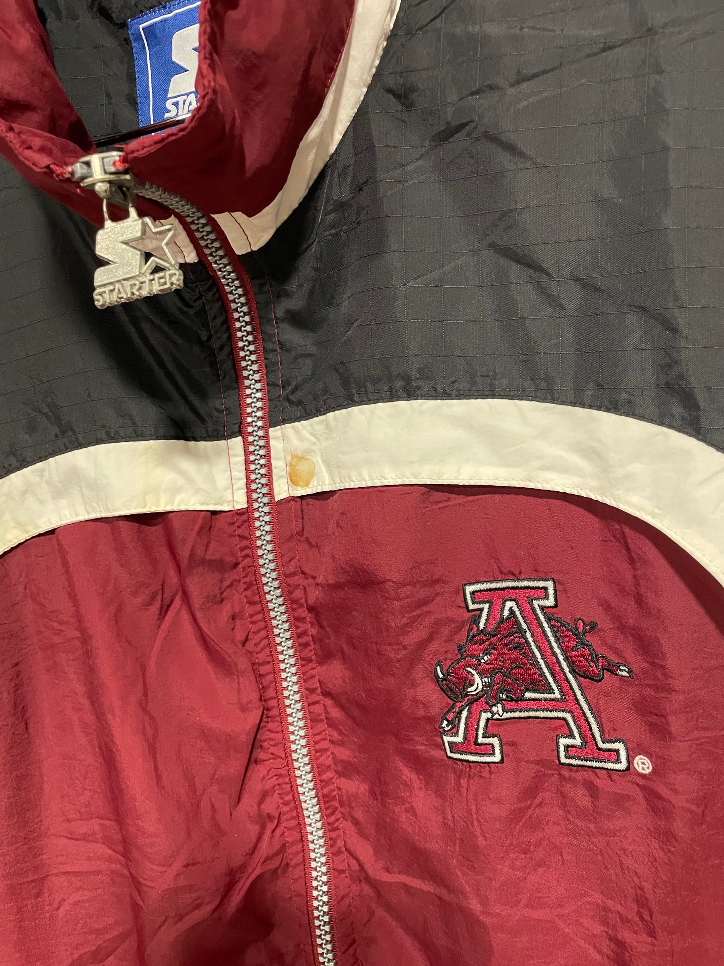 Giubbotto Kway Starter NCAA Arkansas Razorbacks (D031)