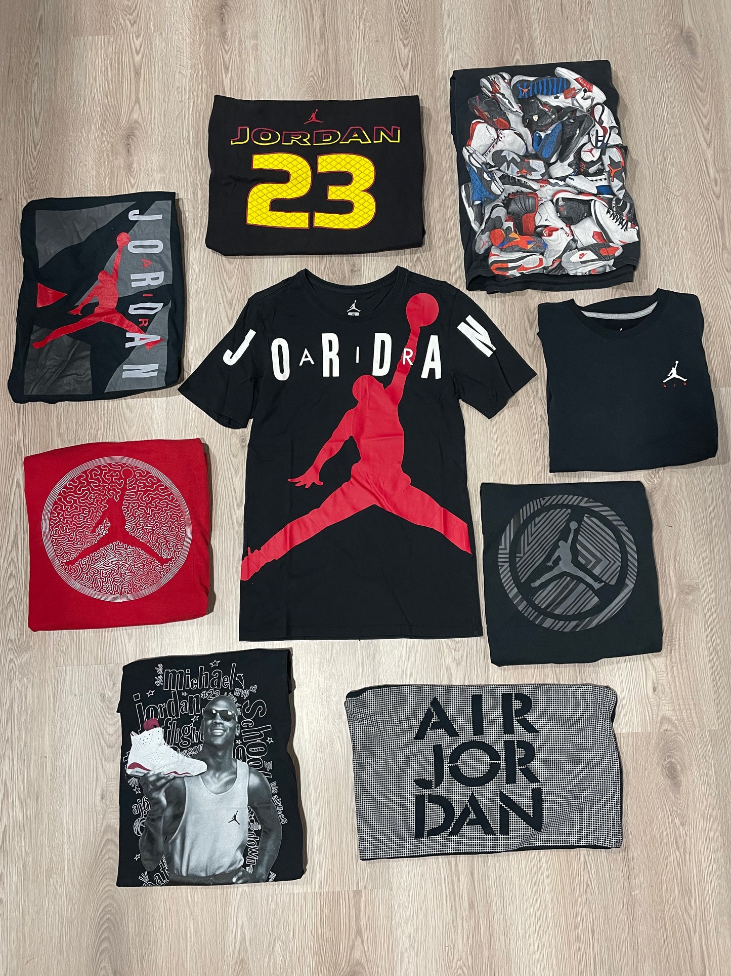 Box mix T-shirt Jordan - NFL - NHL - MLB - NBA vari brand  a pezzo