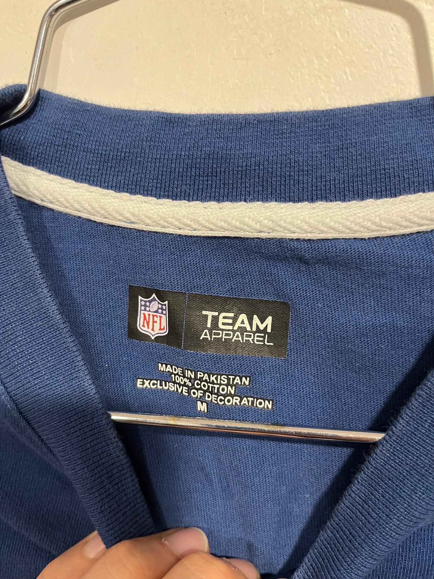 T shirt maniche lunghe team apparel NFL (G077)