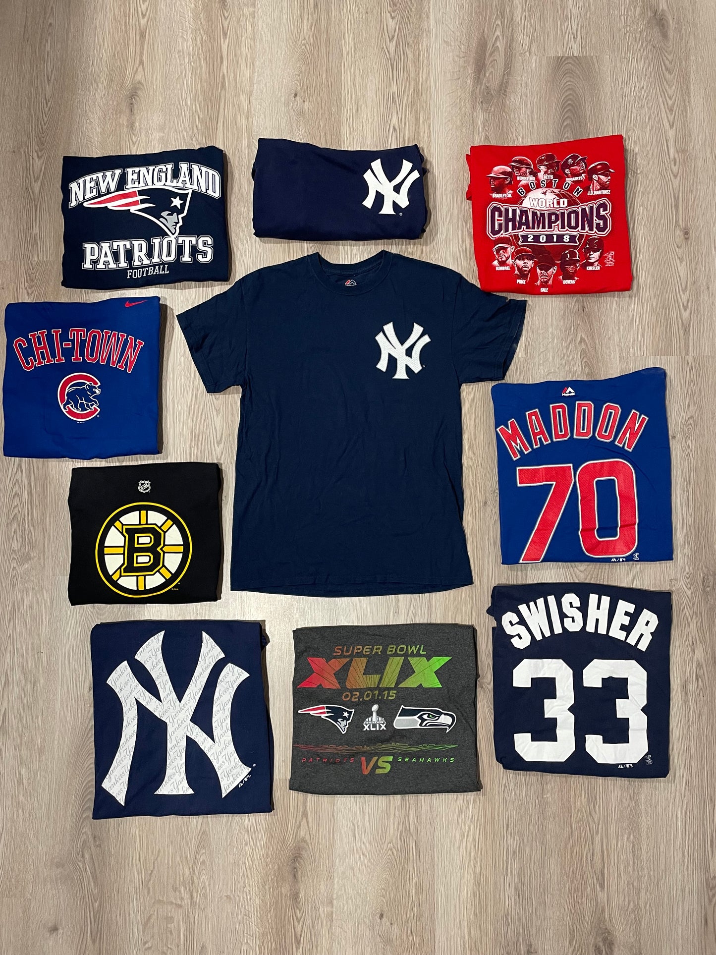 Box mix T-shirt Jordan - NFL - NHL - MLB - NBA vari brand  a pezzo