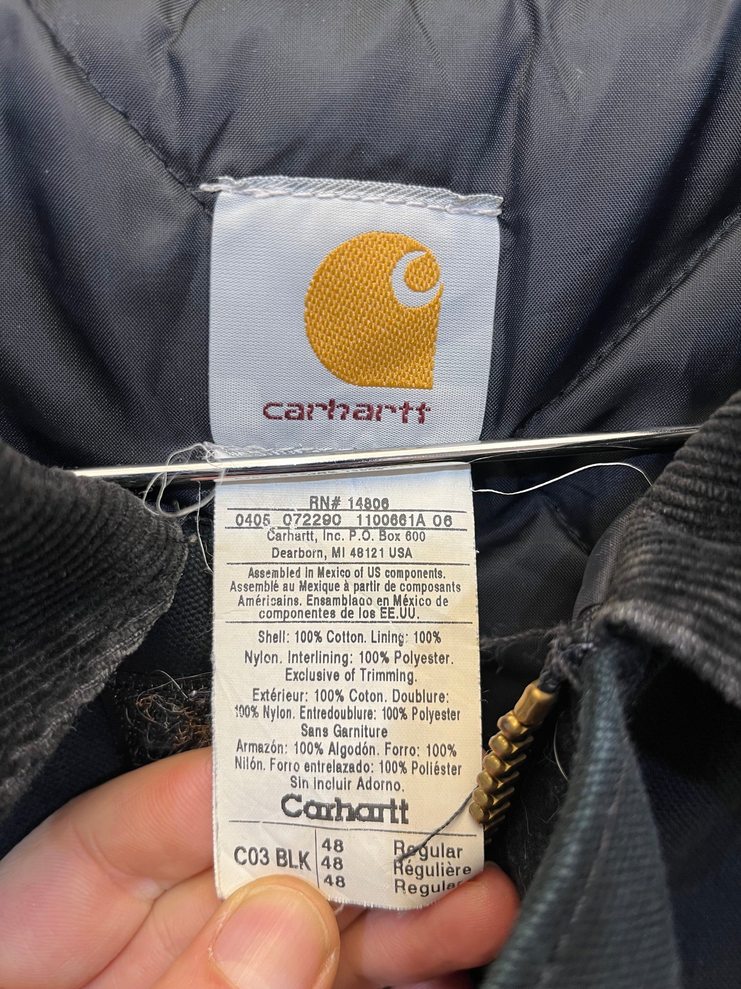 Giubbotto Carhartt Arctic Jacket Nero (F429)