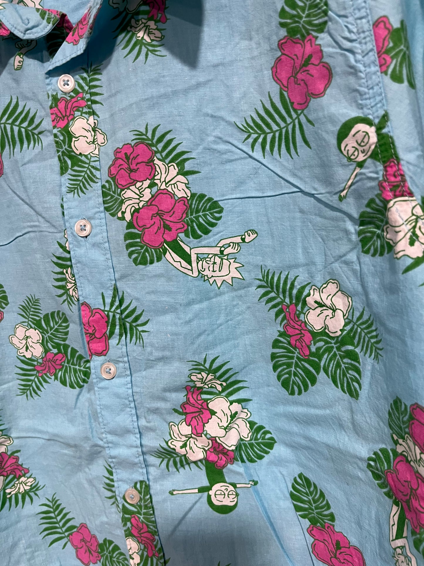 Camicia hawaiana Rick and Morty (G427)