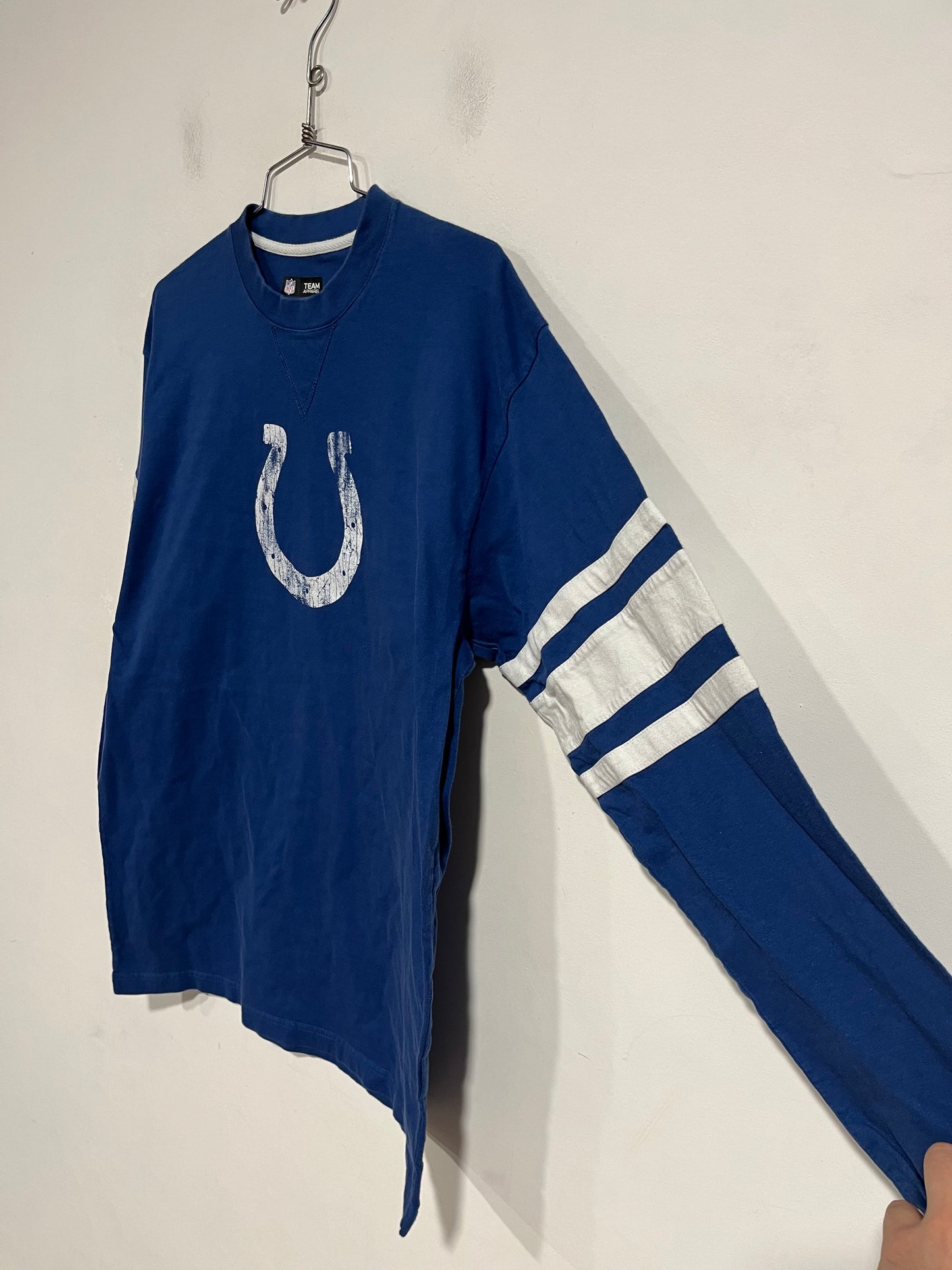 T shirt maniche lunghe team apparel NFL (G077)