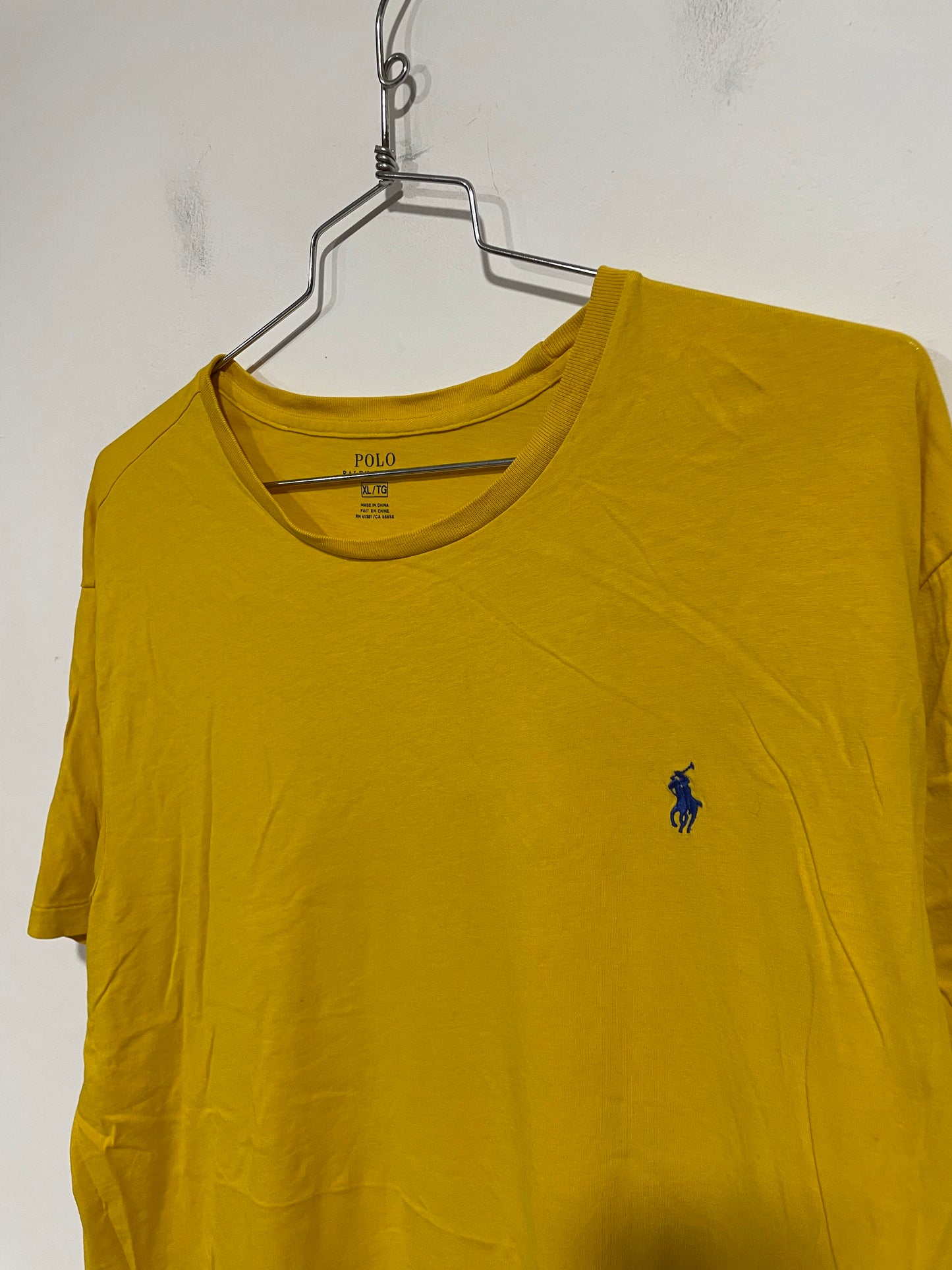 T shirt vintage Ralph Lauren gialla (D619)