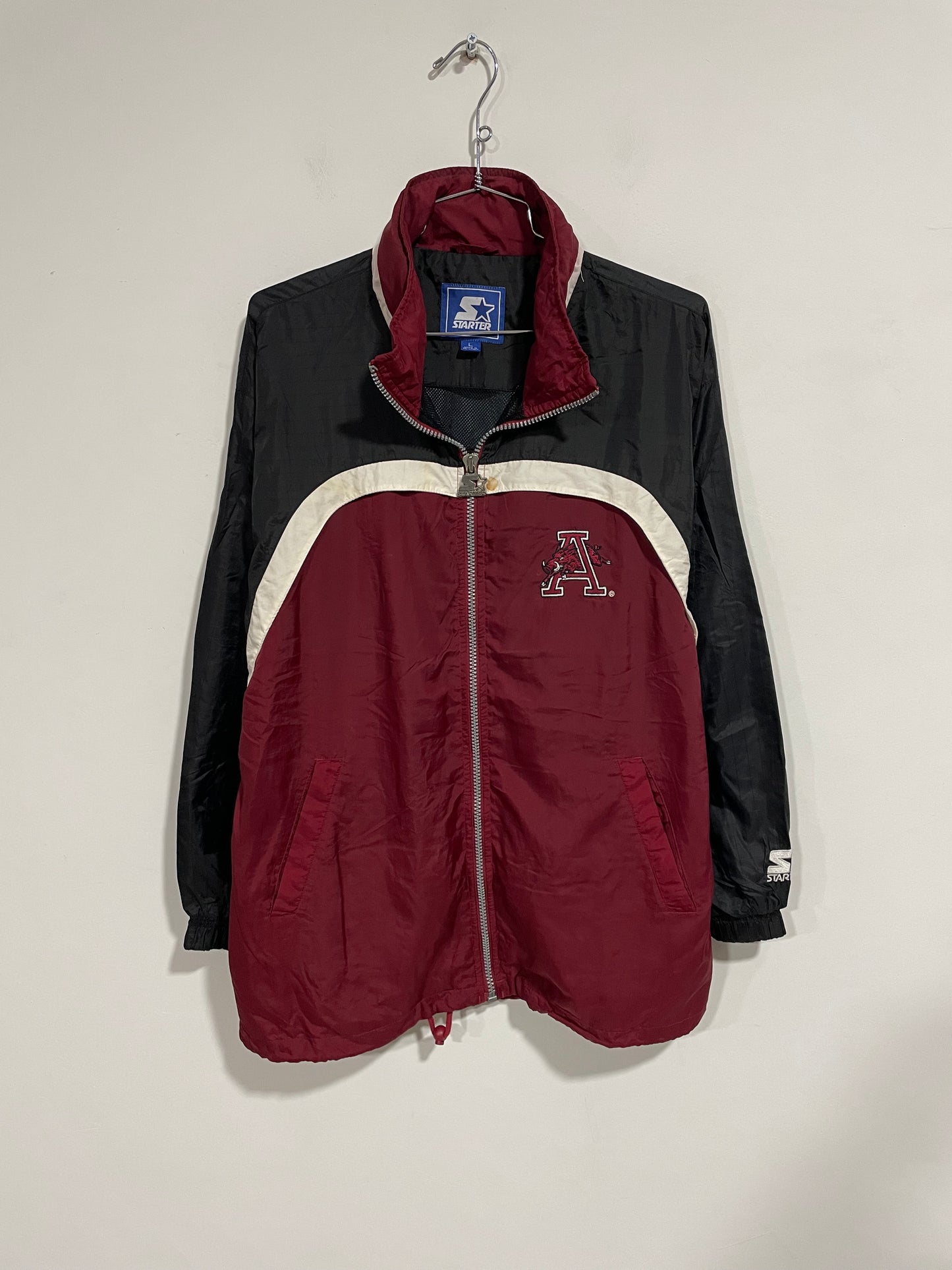 Giubbotto Kway Starter NCAA Arkansas Razorbacks (D031)