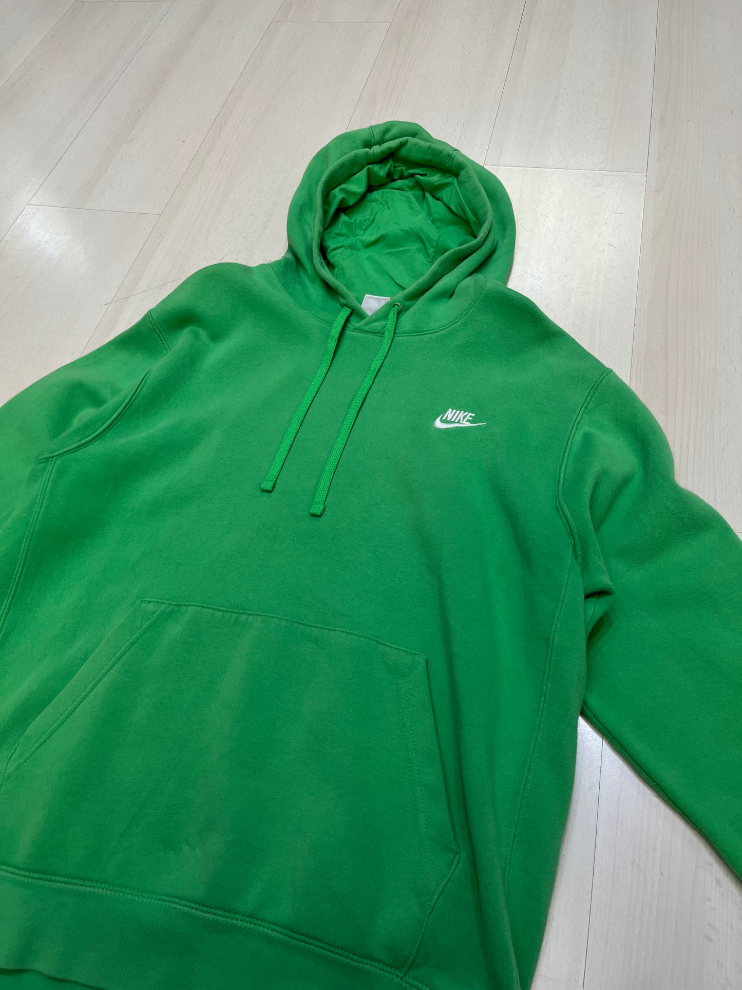 Felpa Nike small Logo verde (G590)