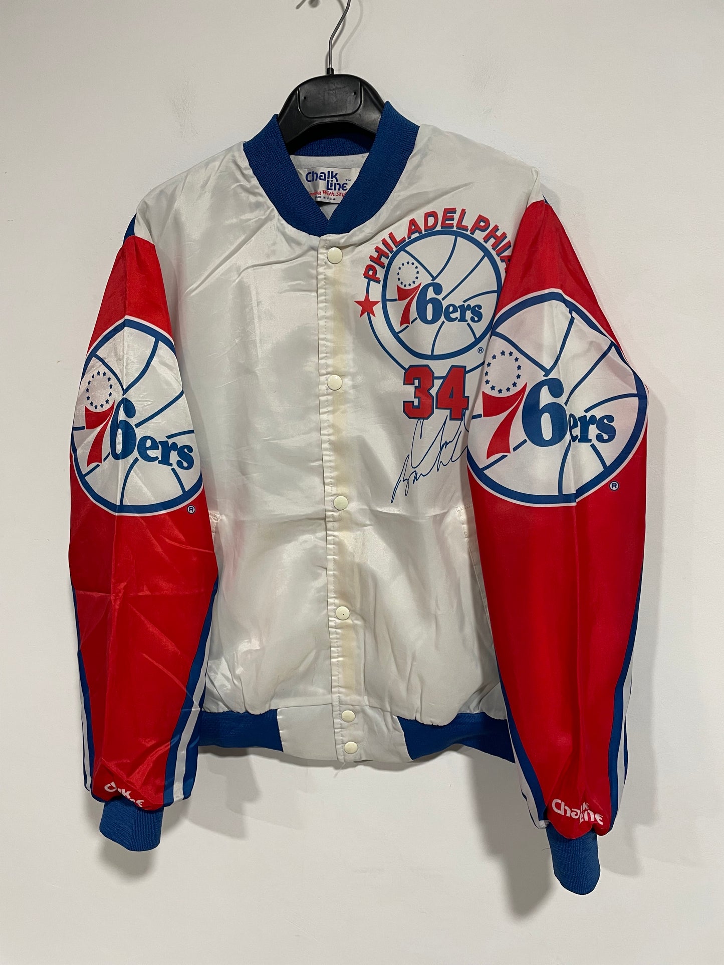Rarissimo bomber Chalk Line 76ers Sir Charles Barkley (D020)