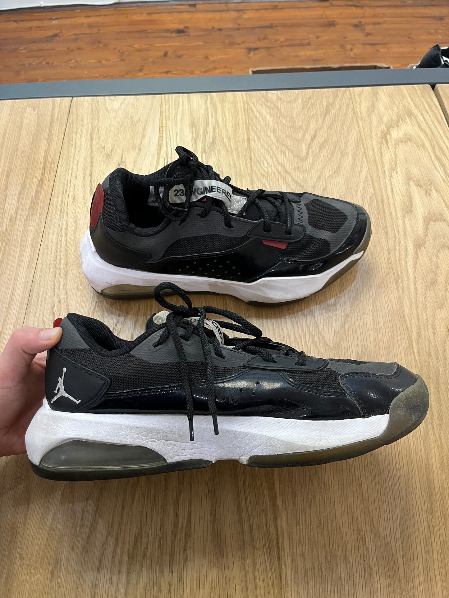 Scarpe Jordan air 200E black r w 45.5 (F840)
