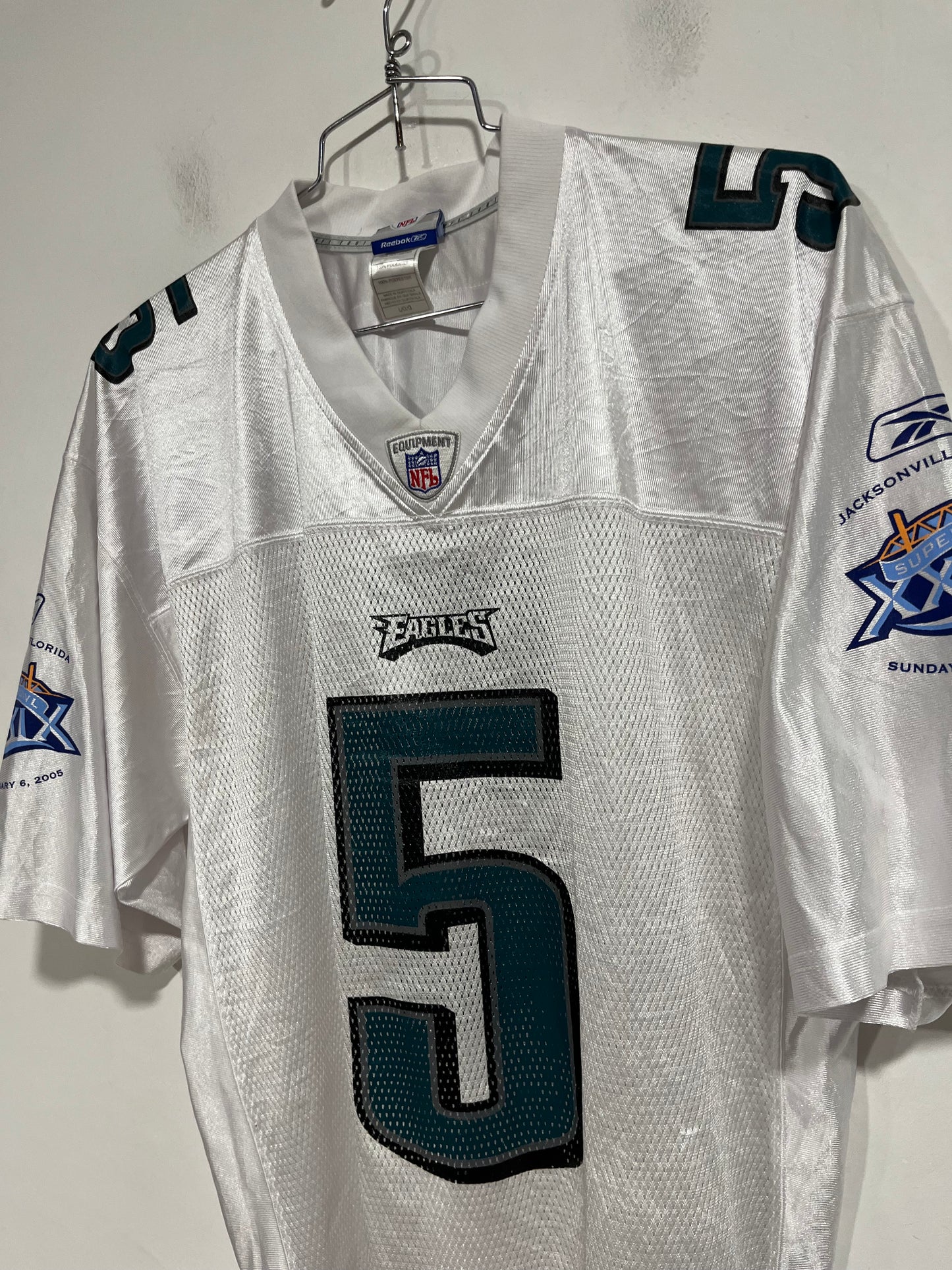 Rara maglia NFL Philadelphia Eagles XXXIX superbowl (G540)