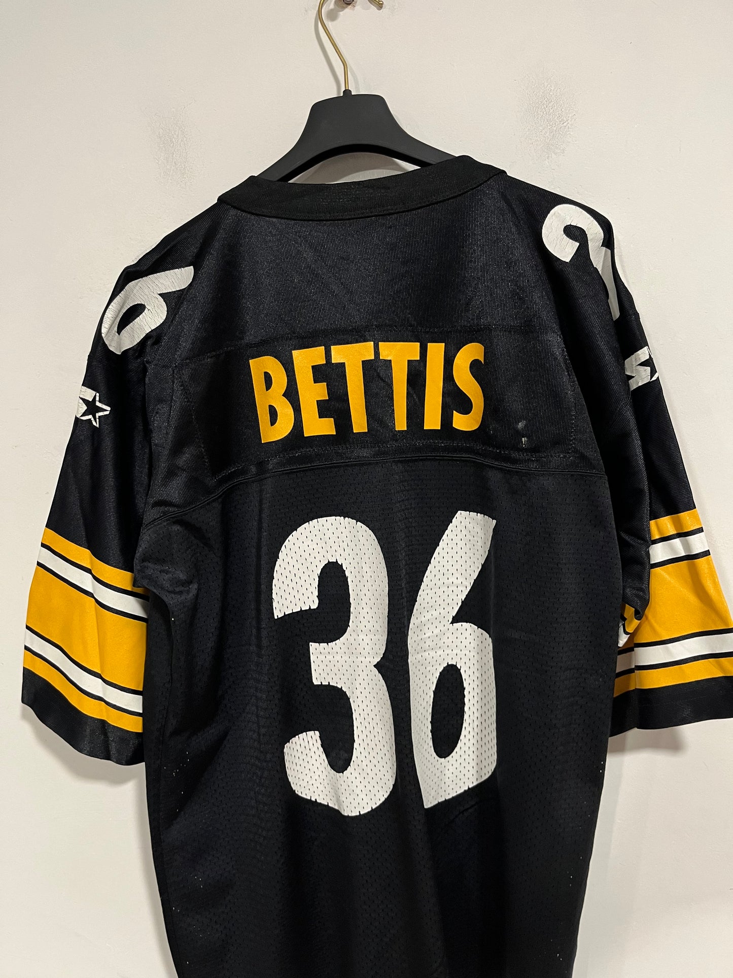 Rara maglia football NFL anni 90 Starter Steelers (G512)