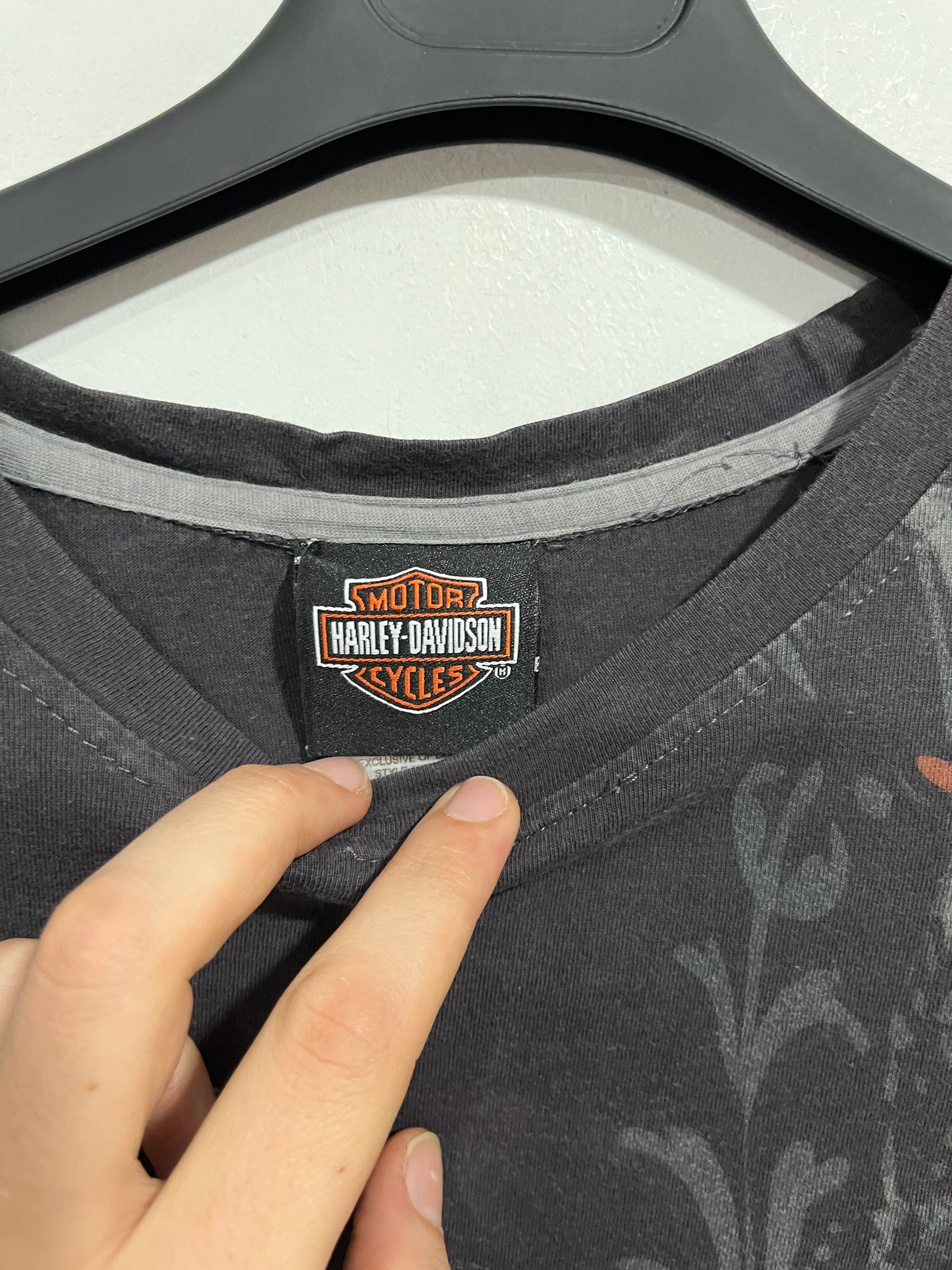 T shirt long sleeves Harley Davidson donna (G389)