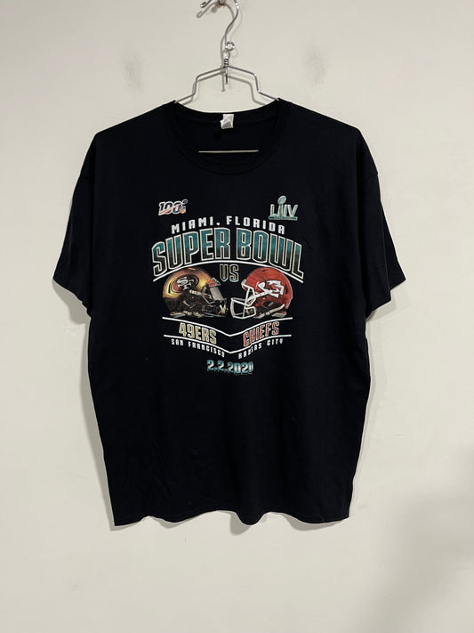 Rara maglia Jerzees celebrativa NFL LIV super bowl (G430)