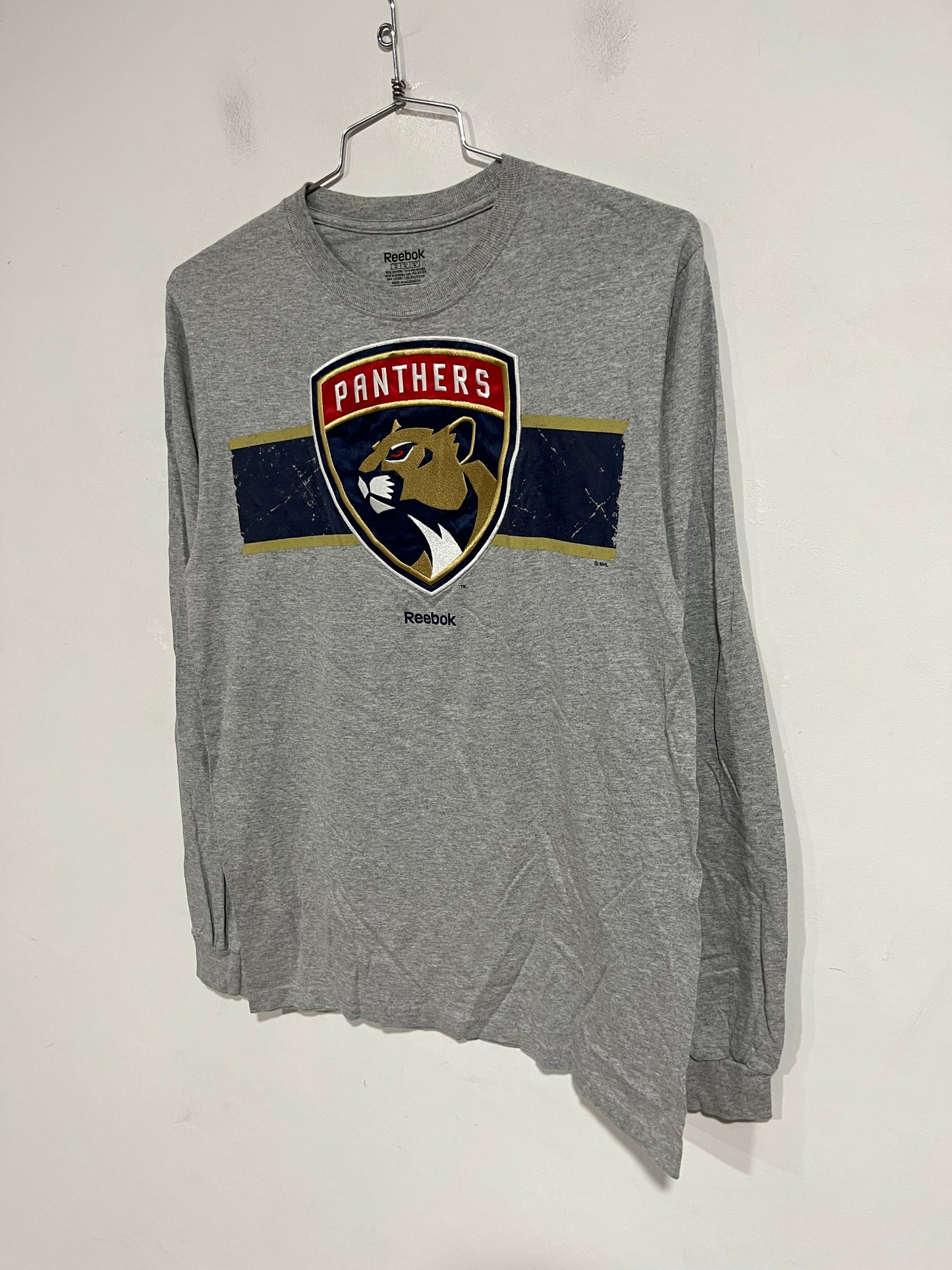 T shirt maniche lunghe Reebok NHL panthers (G240)