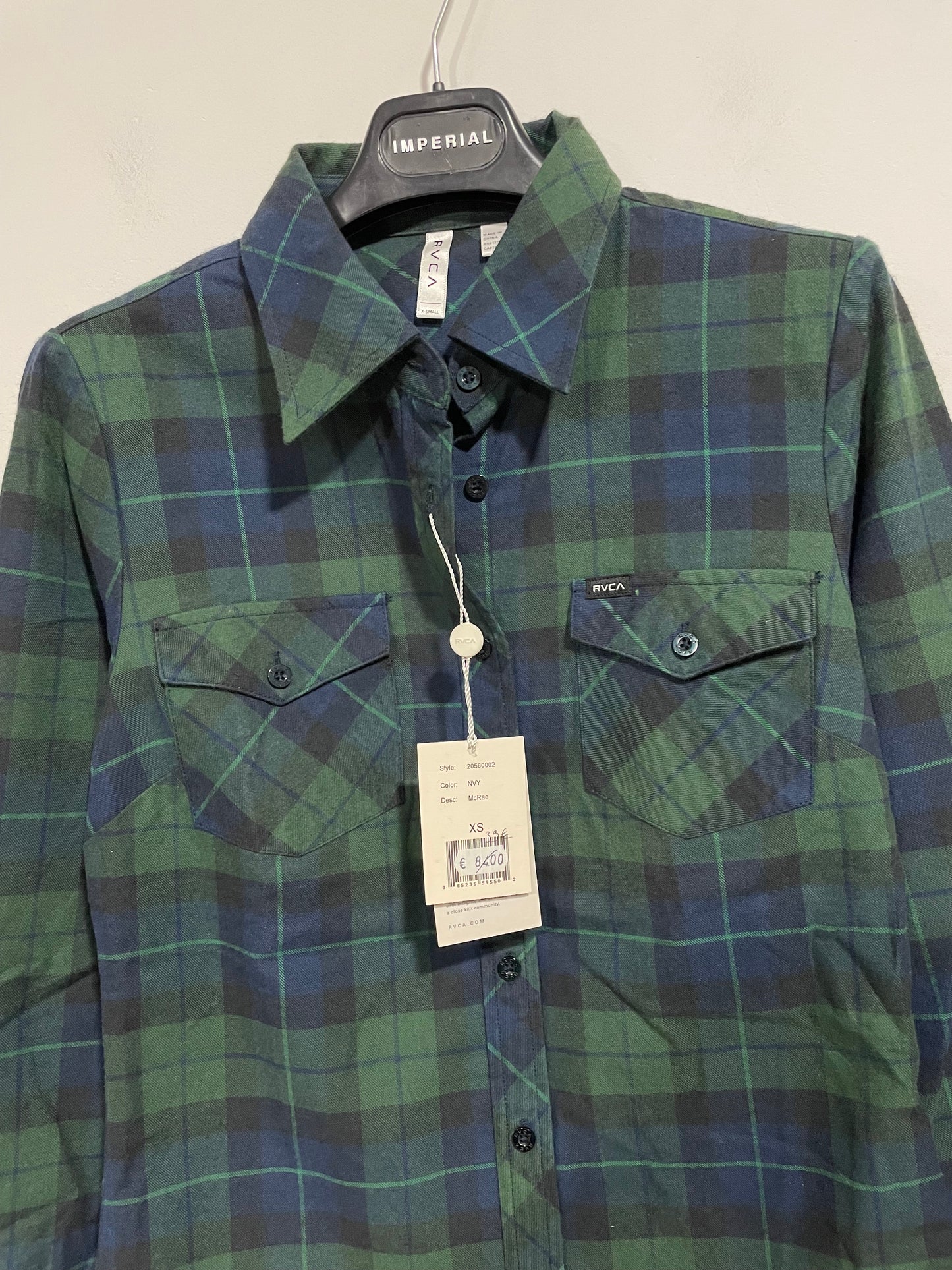 Camicia RVCA nuova con cartellino (C975)