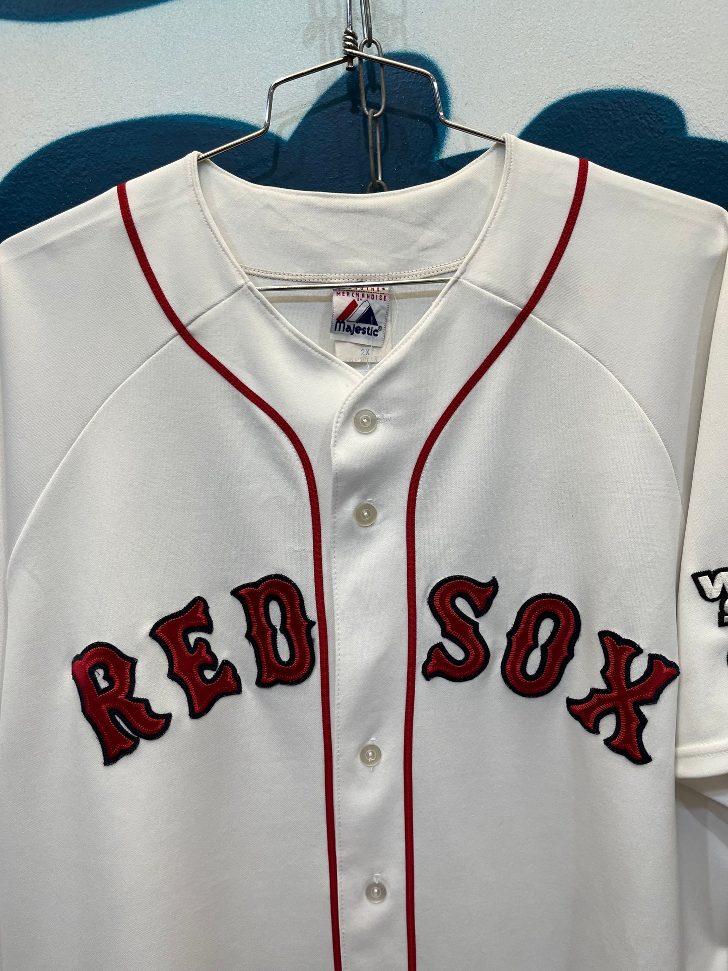 Rara Jersey majestic Boston Red Sox 2004 (G318)