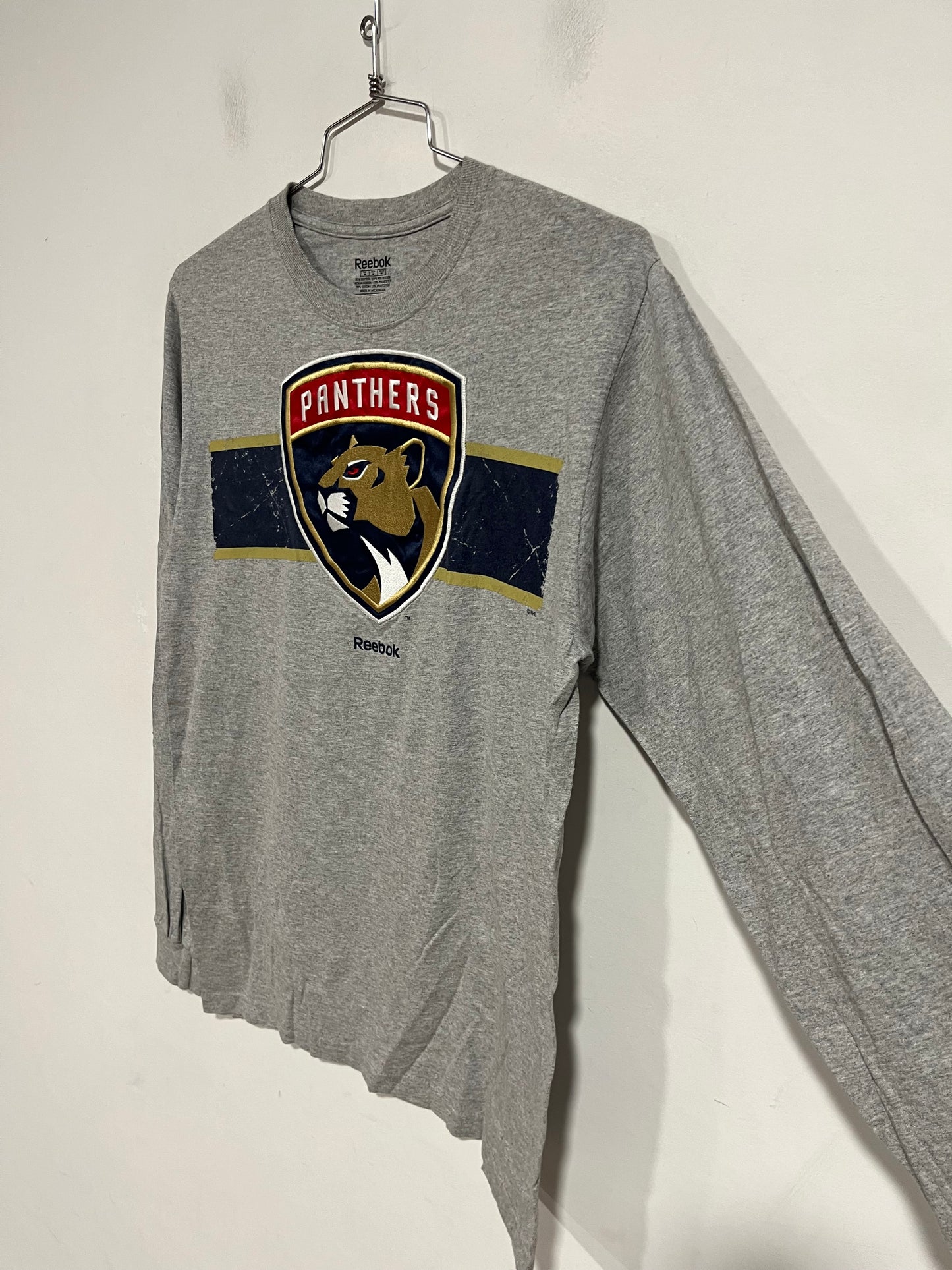 T shirt maniche lunghe Reebok NHL panthers (G240)