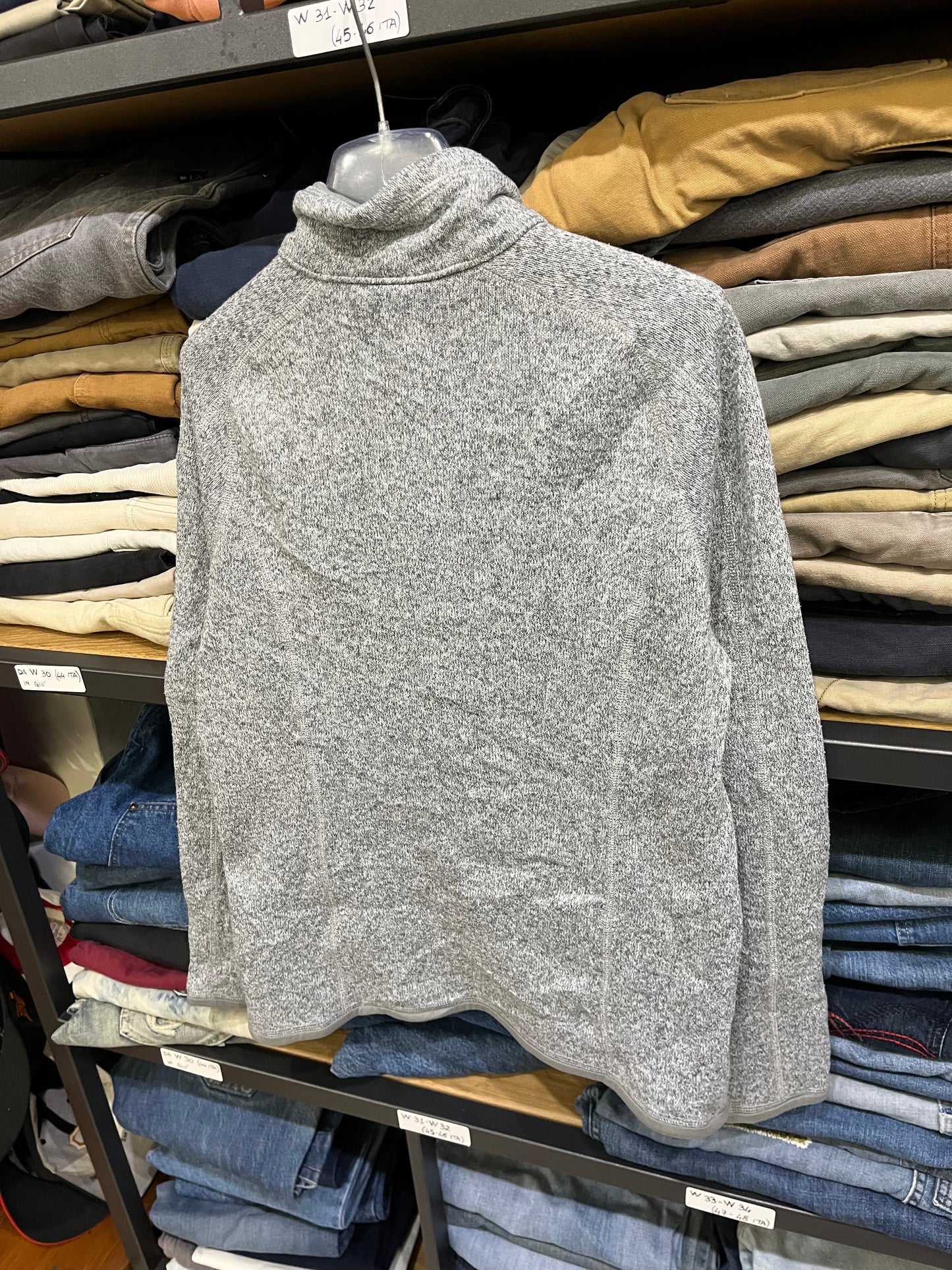 Pile Patagonia fleece donna grigio (G841)