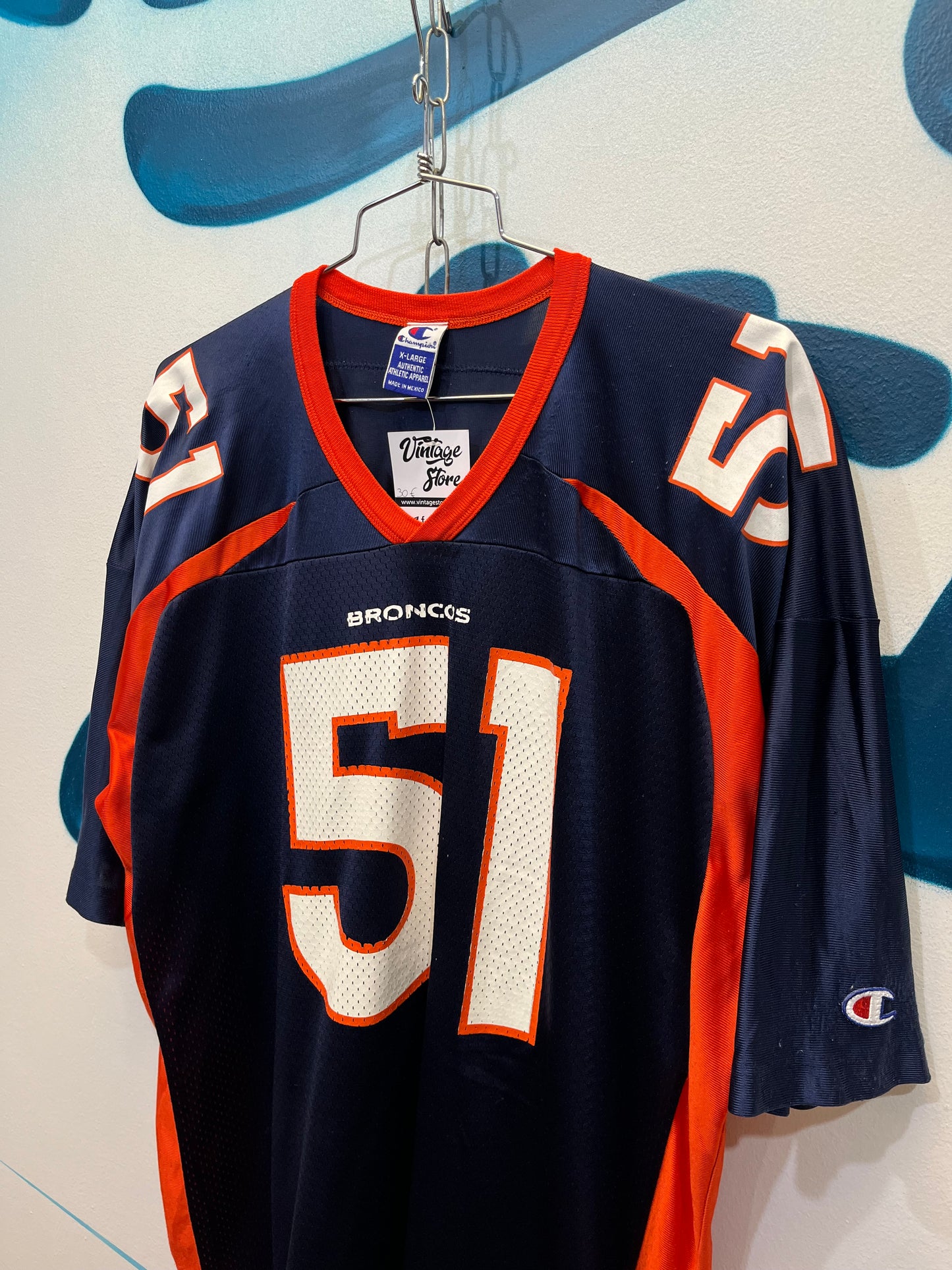 Rara maglia NFL Champion Denver Broncos anni 90 (G322)