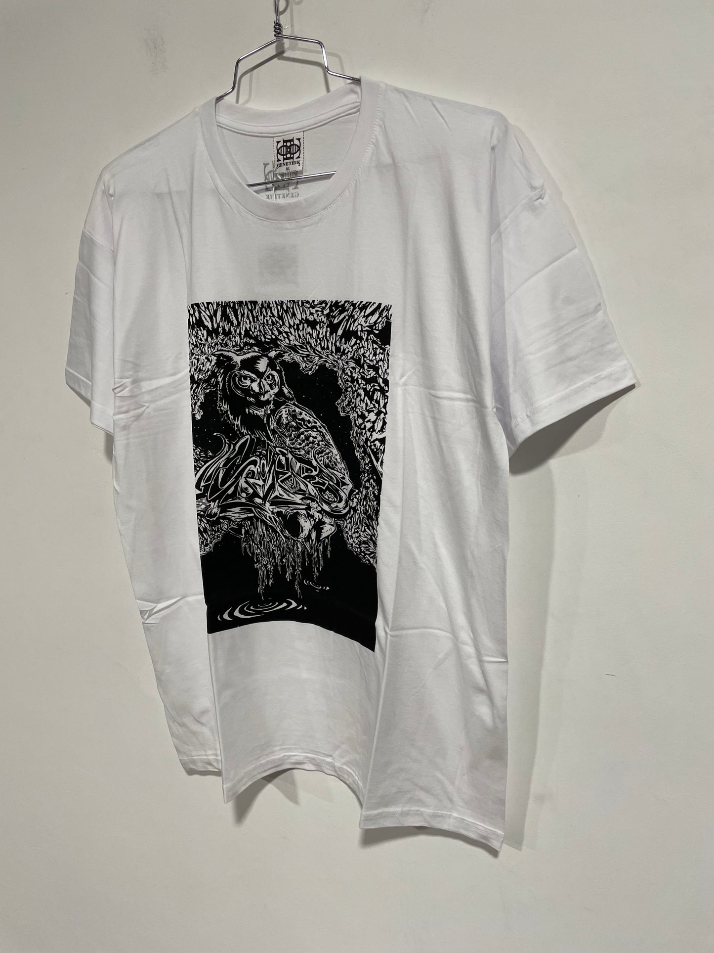 T shirt vecchia collezione Genethik Gufo Bianco