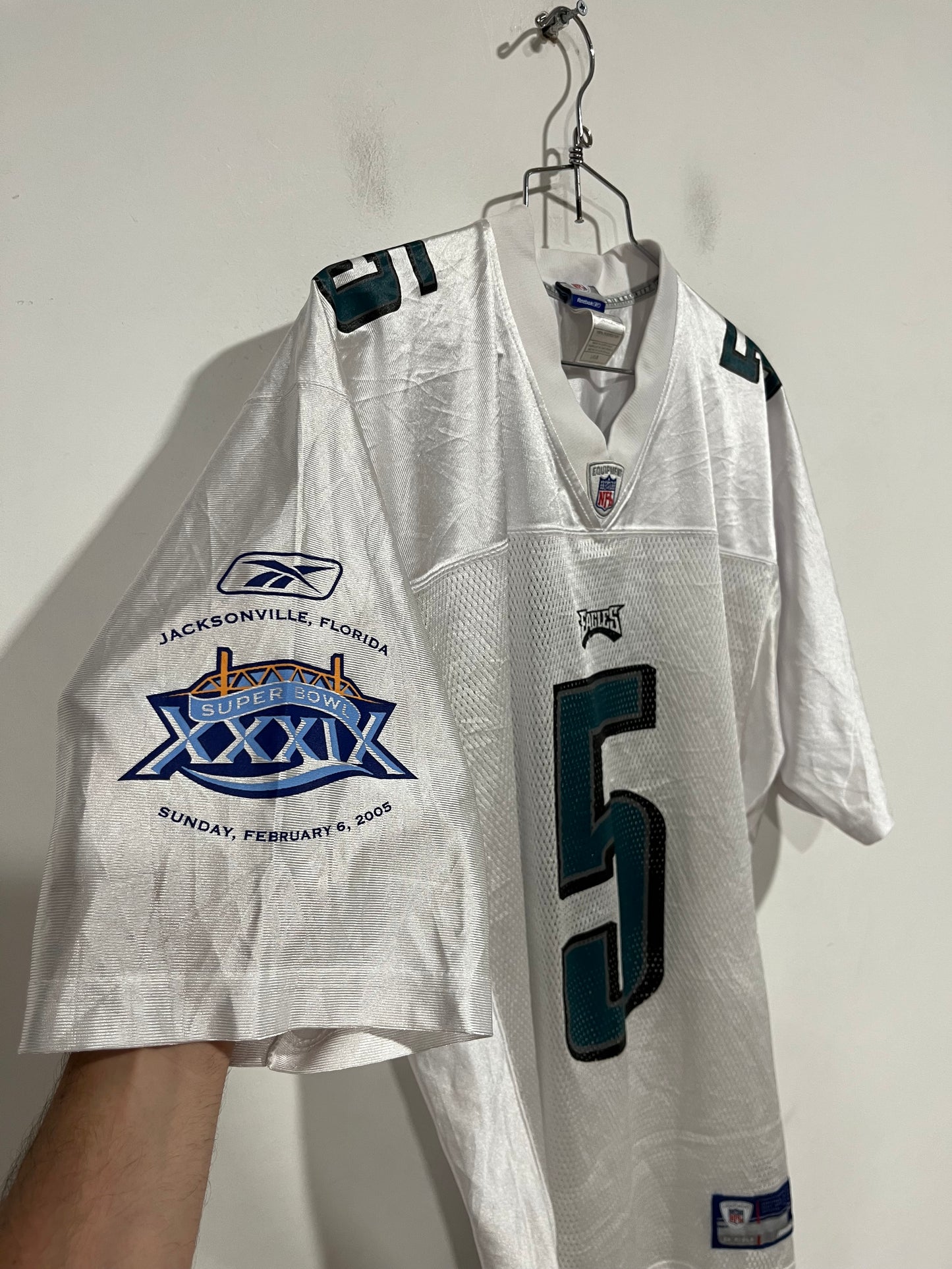 Rara maglia NFL Philadelphia Eagles XXXIX superbowl (G540)