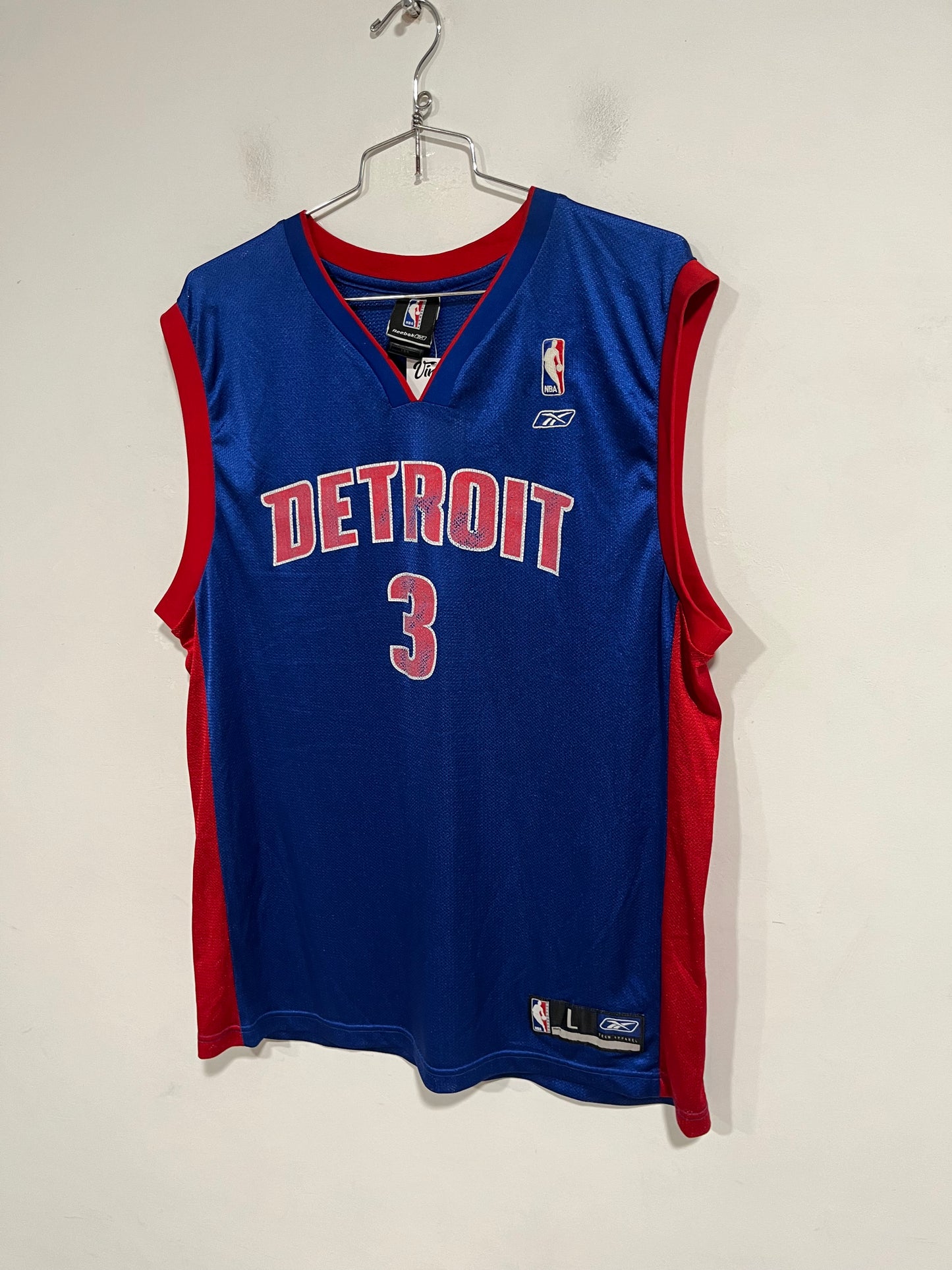 Canotta Reebok NBA Detroit Pistons di Wallace (G520)
