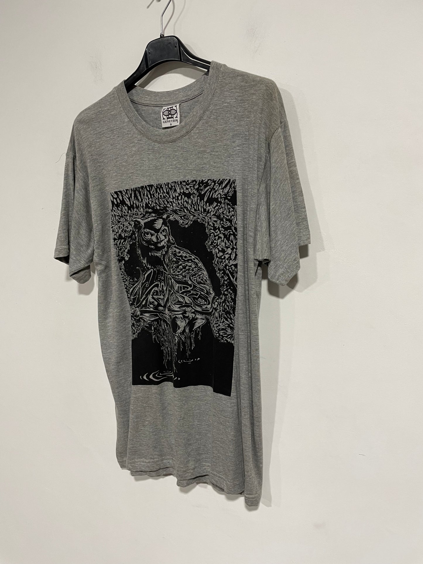 T shirt Genethik Gufo grigio chiaro