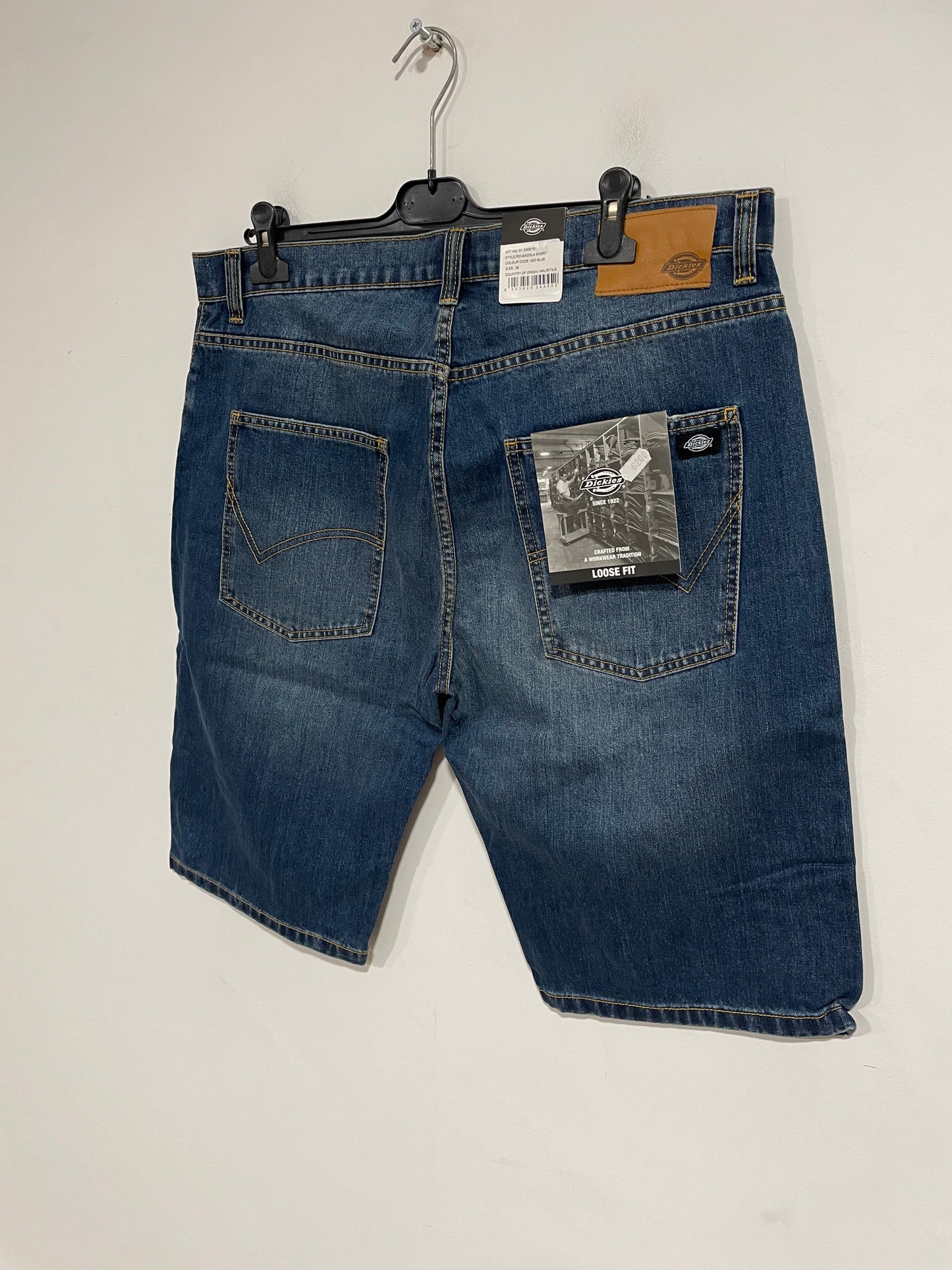 Bermuda in jeans Dickies nuovo con cartellino (D680)