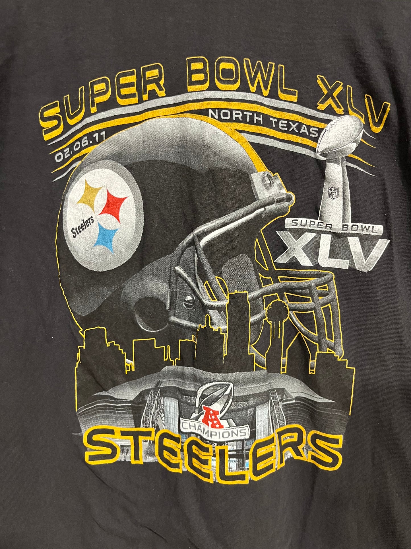 Rara t shirt celebrativa NFL Steelers (G068)