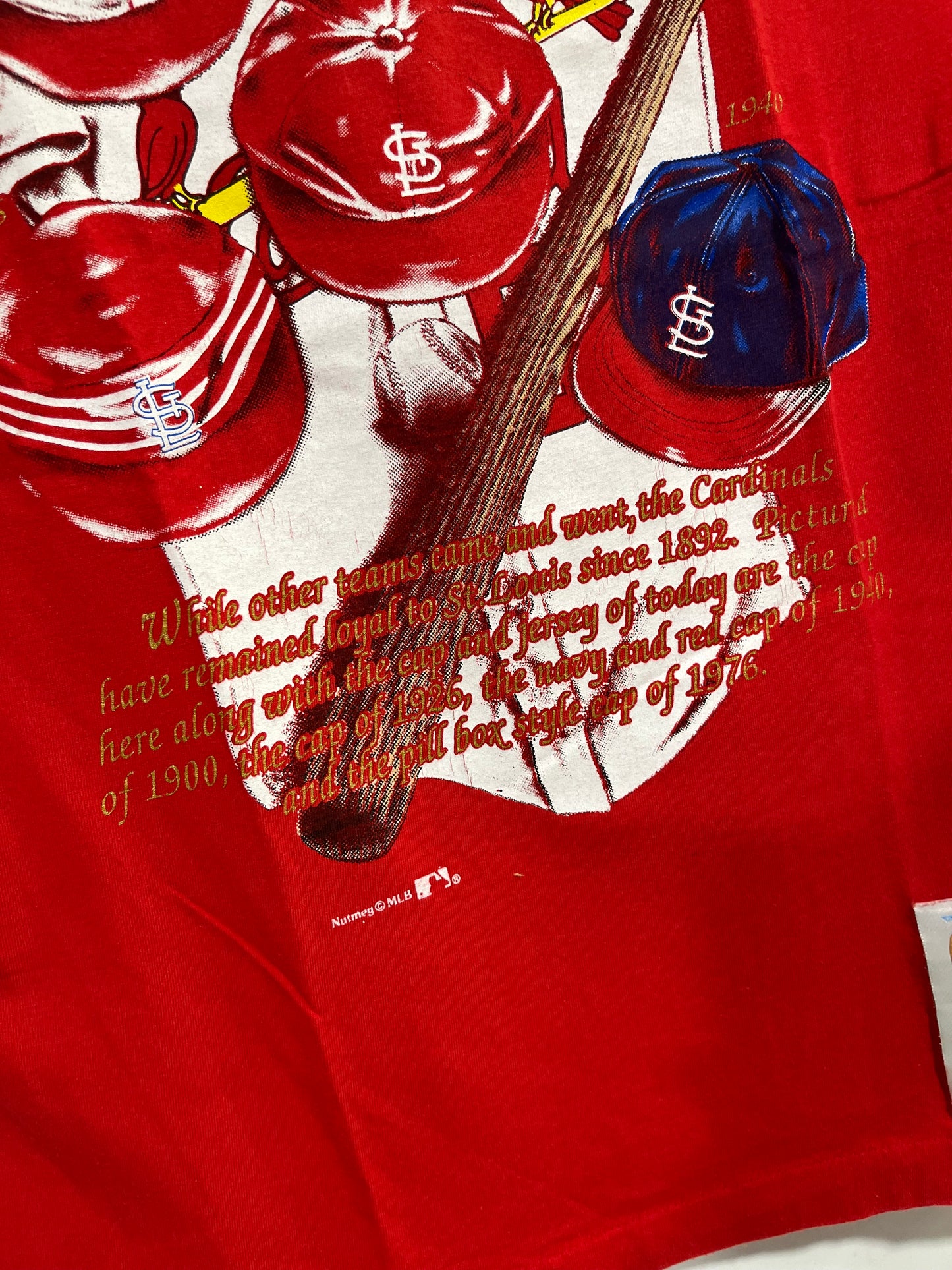 Rarissima t shirt 90’s Nutmeg Mills St Louis Cardinals MLB (G579)
