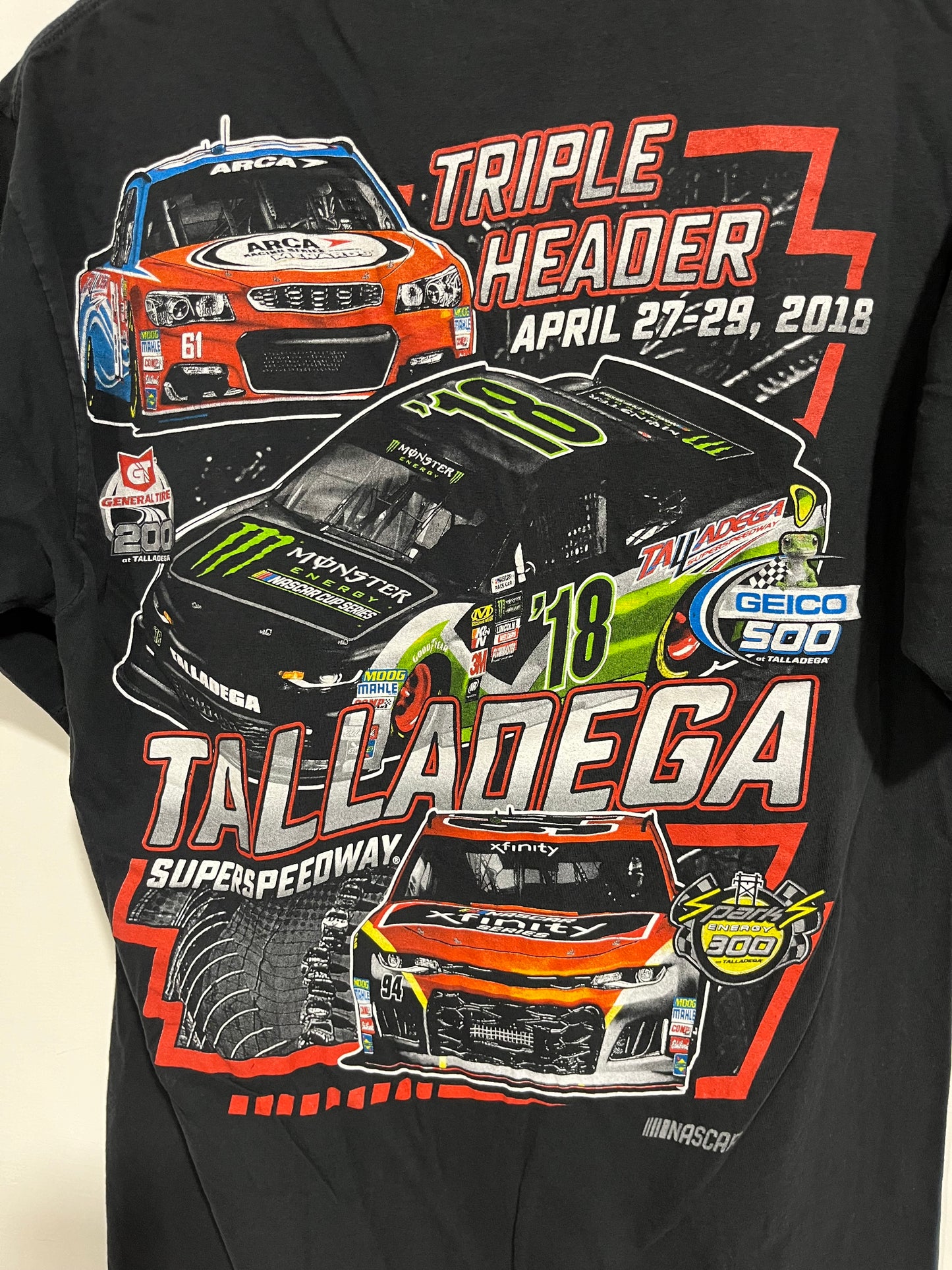 Rara t shirt Fanatics official NASCAR (G380)