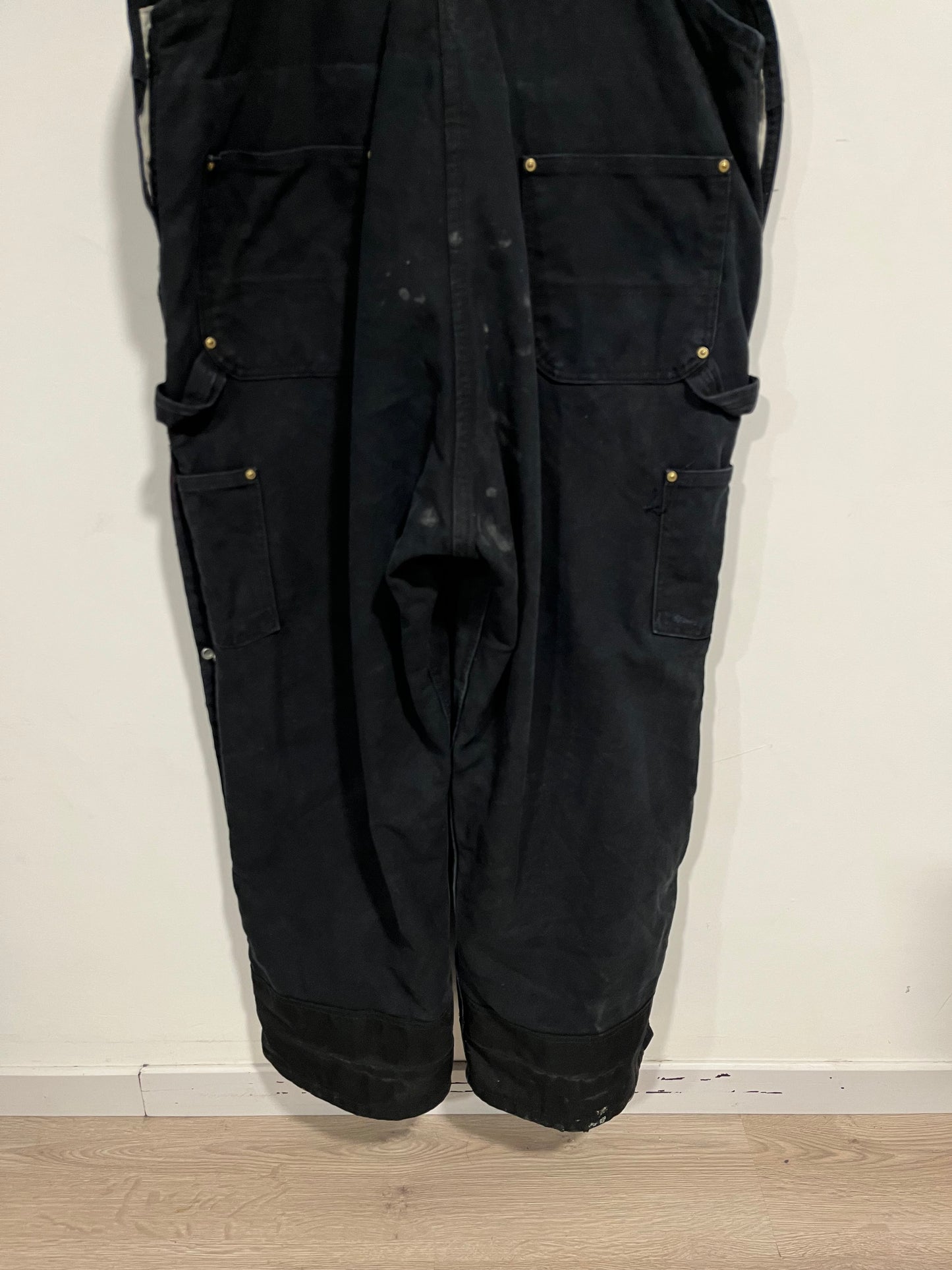 Salopette Carhartt double knee black (G635)