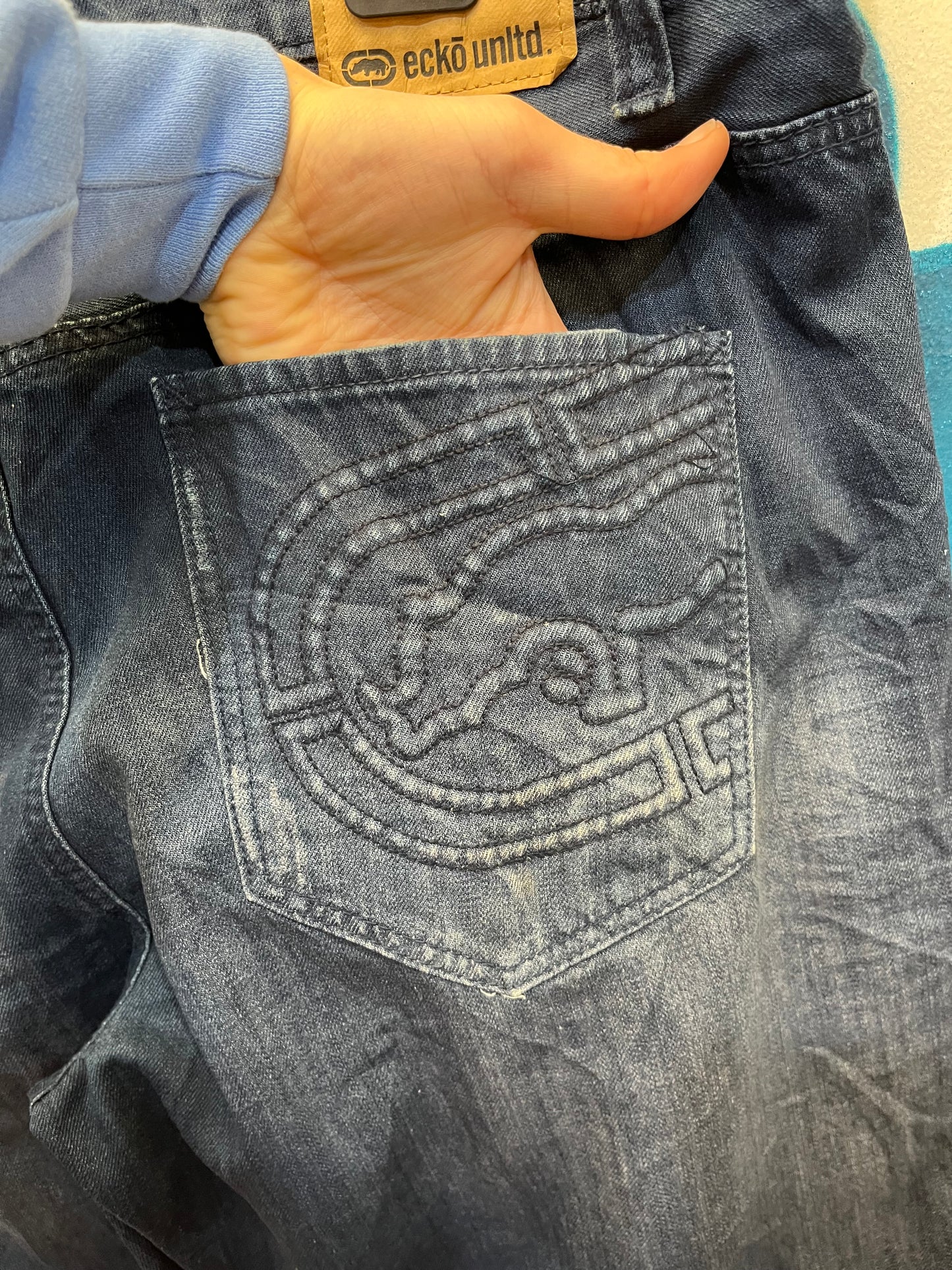 Jeans baggy Ecko y2k hip hop (G141)