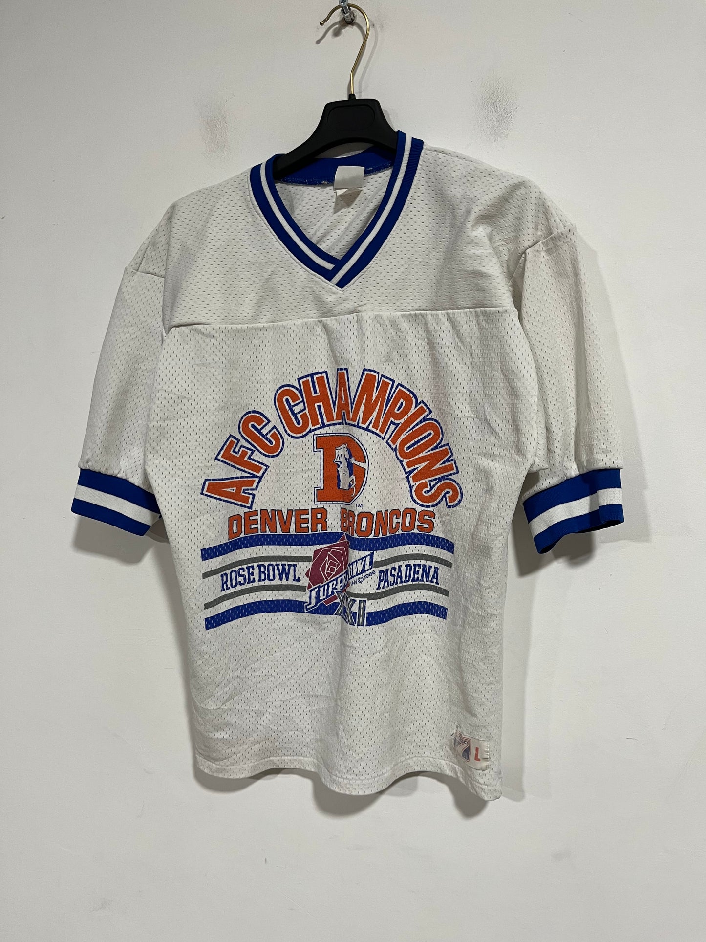 Rarissima maglia NFL celebrativa Denver Broncos XXI SuperBowl 1986/87 (G534)