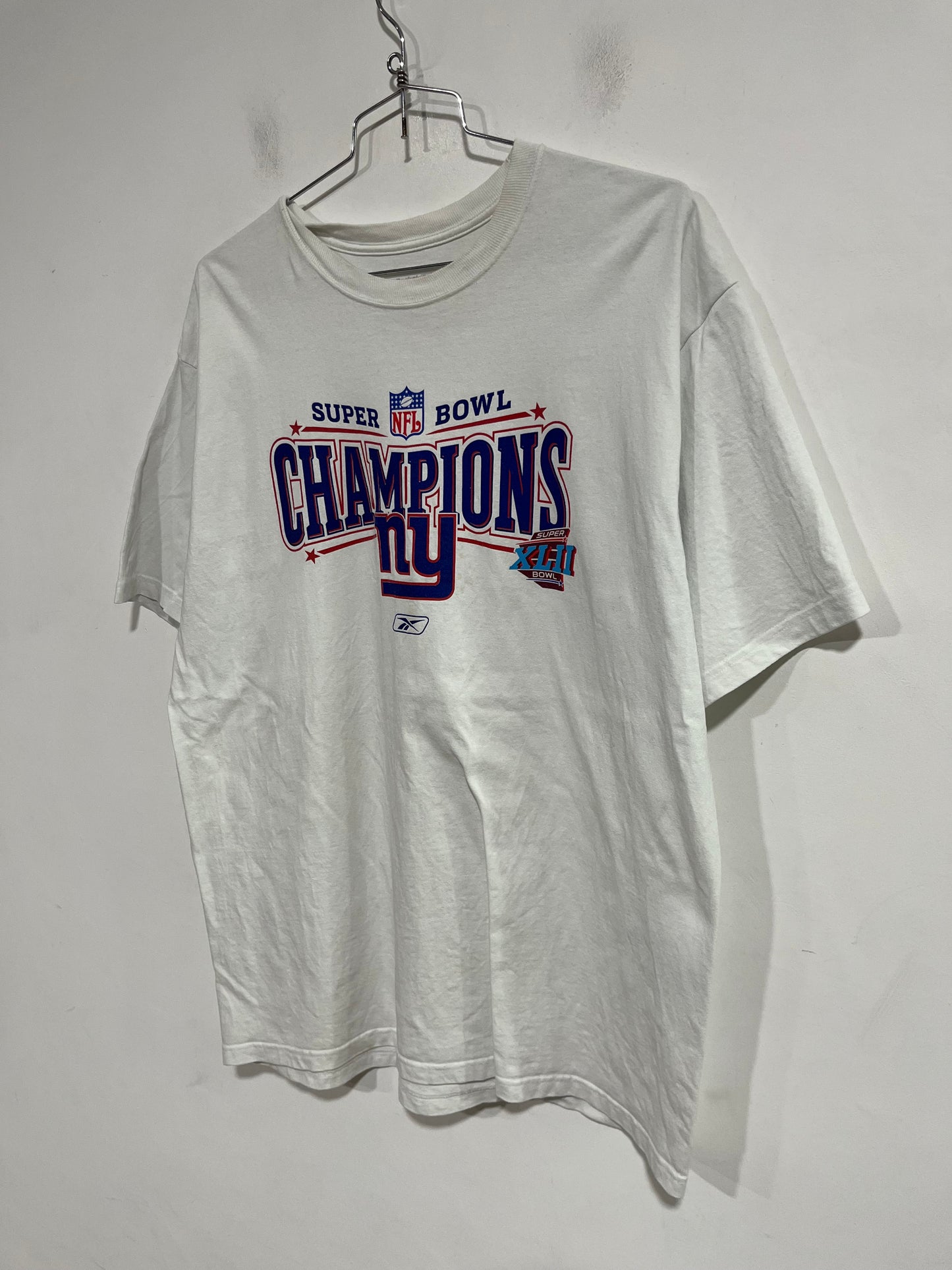 Rara t shirt Reebok celebrativa NFL XLII super bowl champions 2008 (G572)