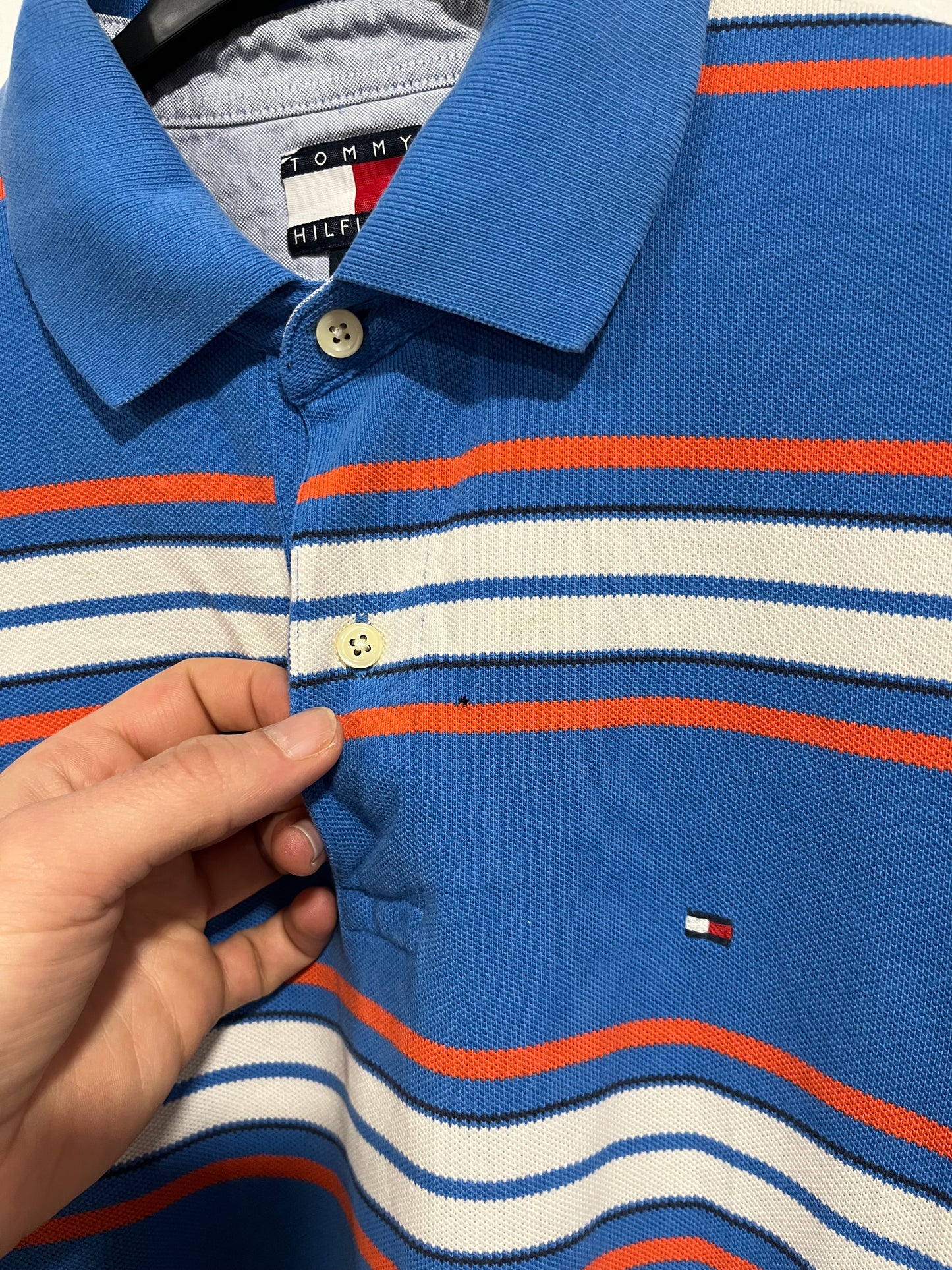 Polo Tommy Hilfiger vintage a righe (G230)