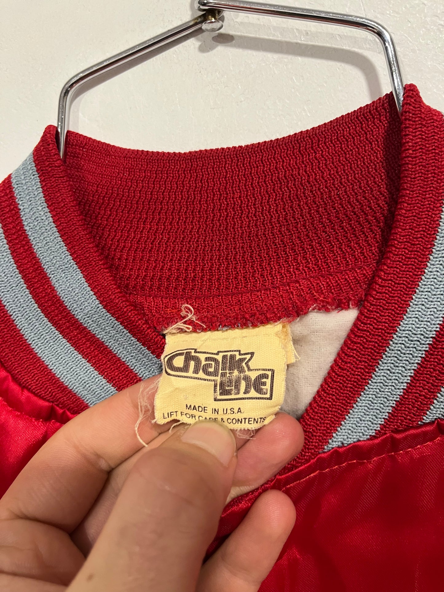 Raro bomber jacket primaverile Chalk Line NCAA Ohio State (G107)
