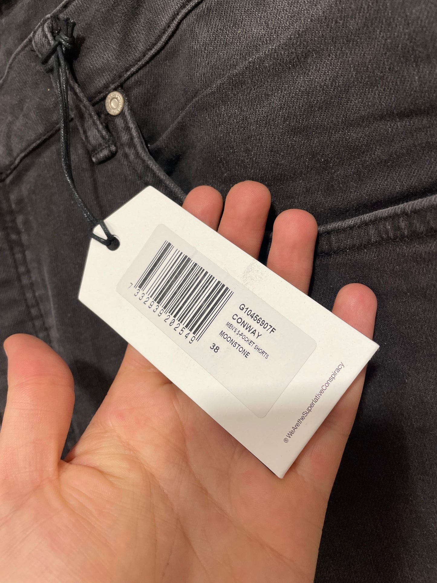 Shorts in jeans Wesc nuovo con cartellino (D688)