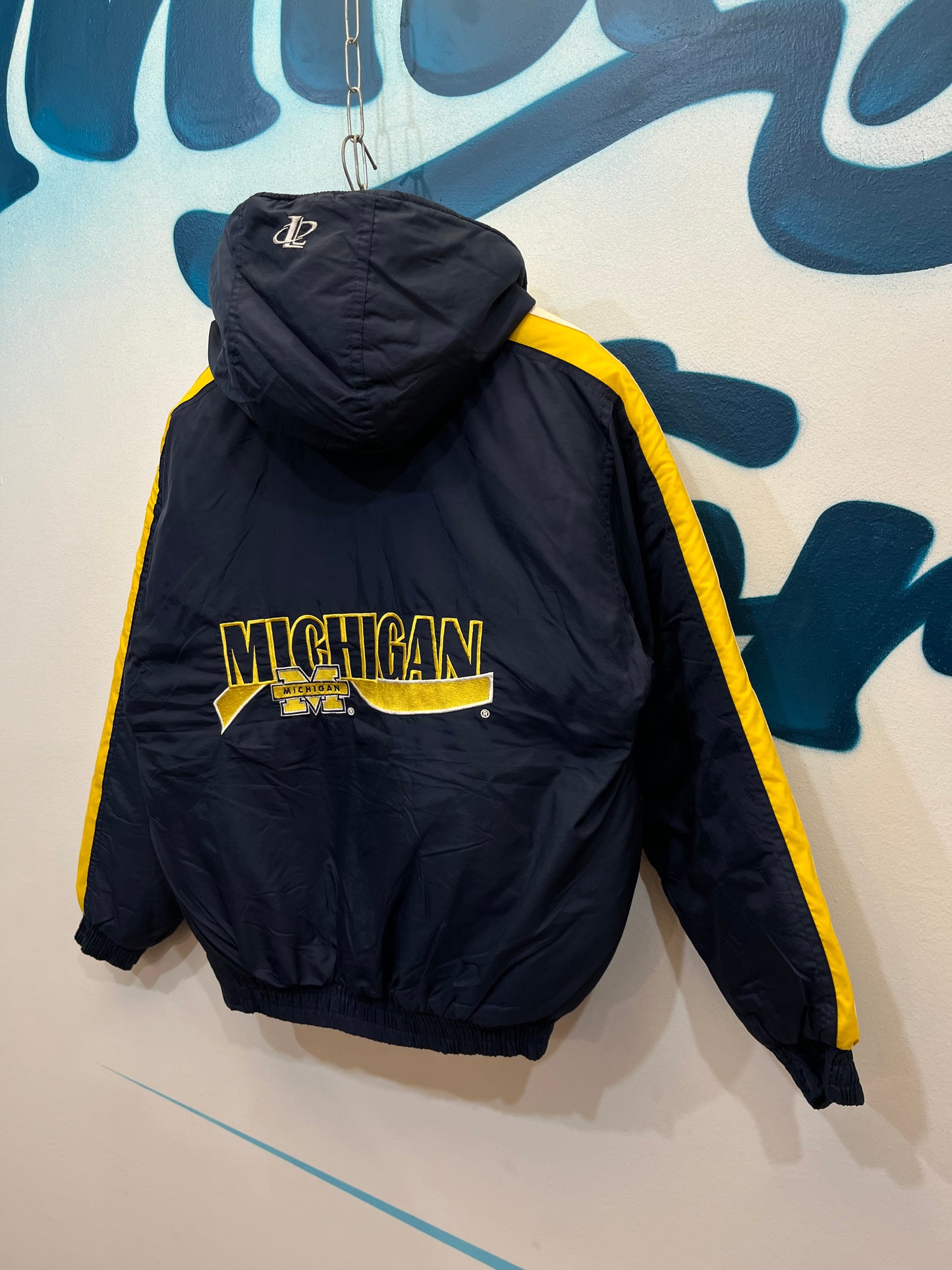 Raro giubbotto Logo Athletics Michigan university (F285)