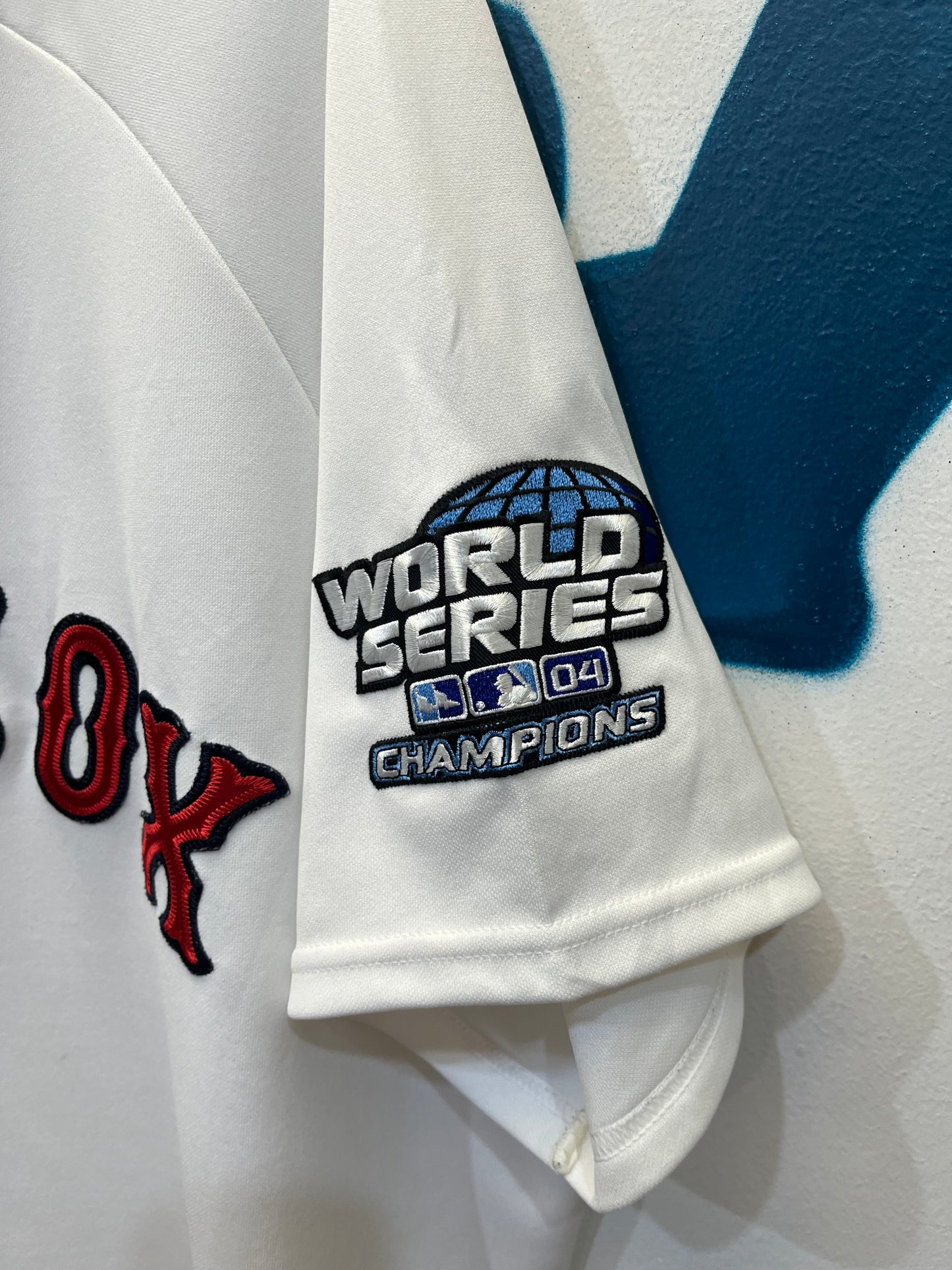 Rara Jersey majestic Boston Red Sox 2004 (G318)