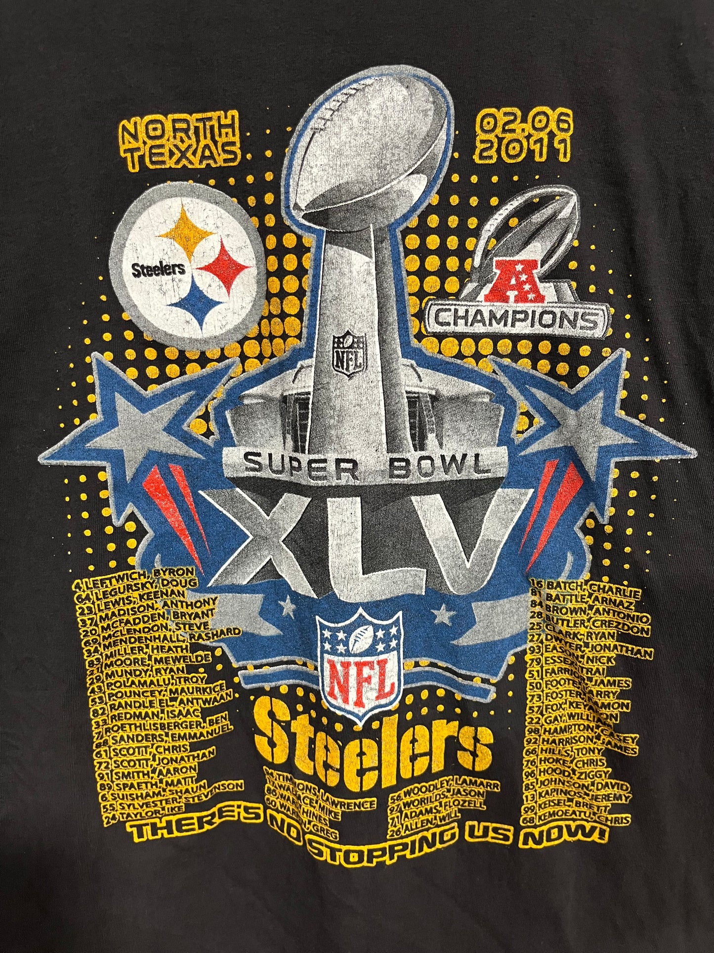 Rara t shirt celebrativa NFL Steelers (G068)