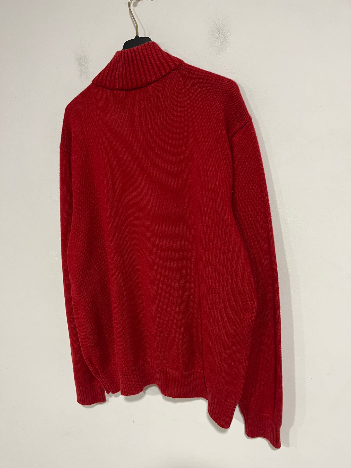Maglioncino Quarter zip Ralph Lauren rosso (H094)