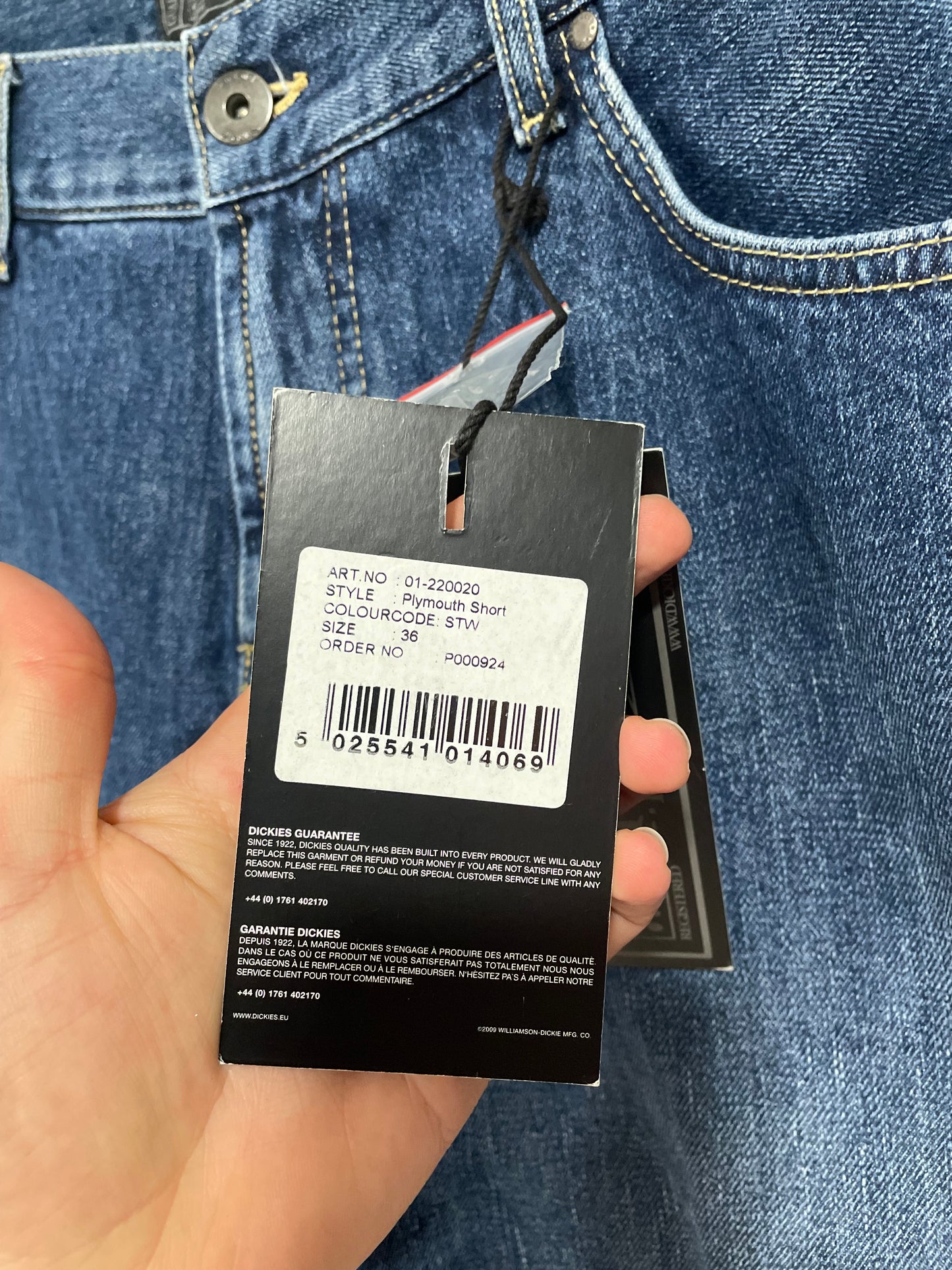 Shorts Dickies nuovo con cartellino (D696)