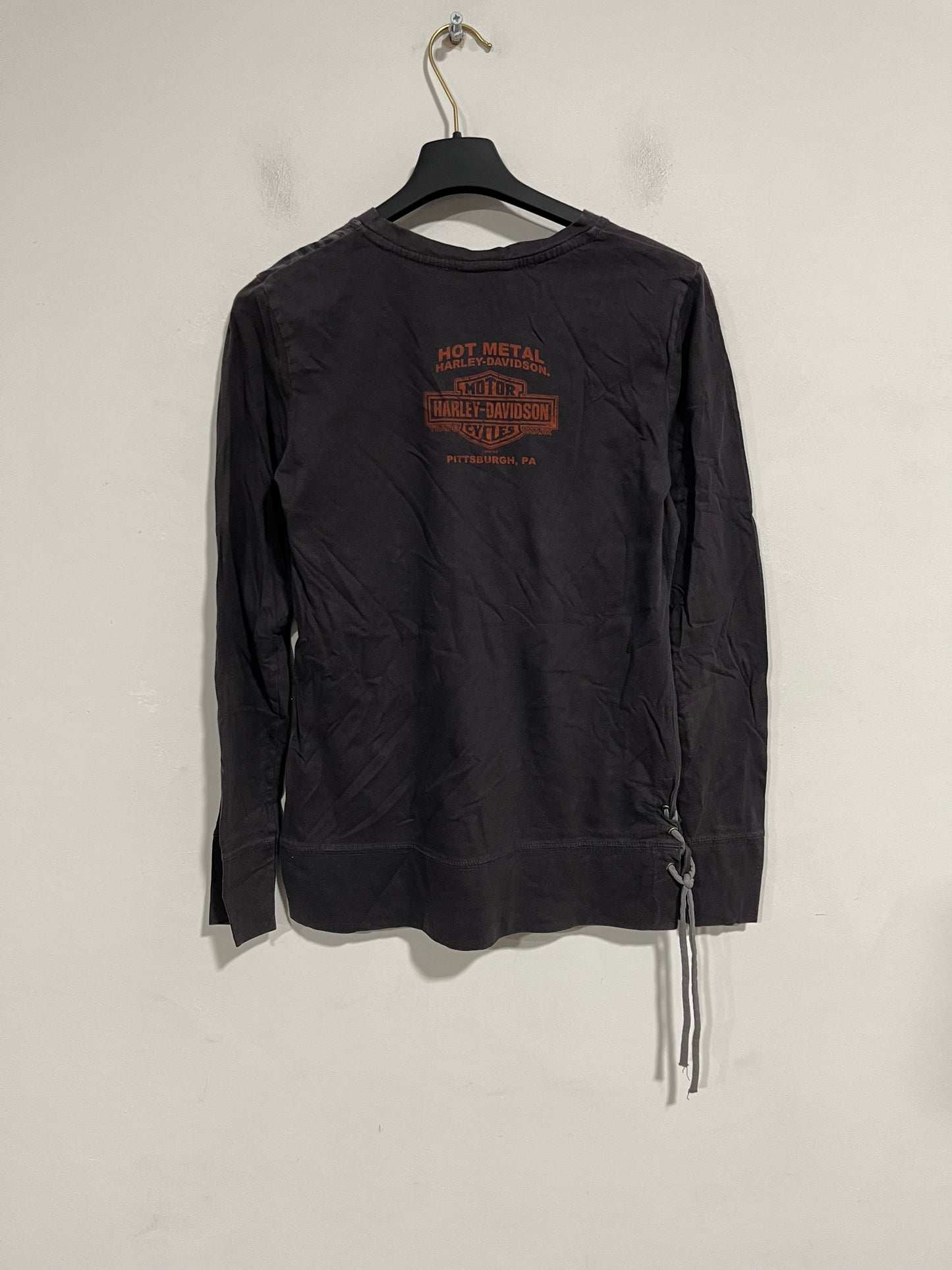 T shirt long sleeves Harley Davidson donna (G389)