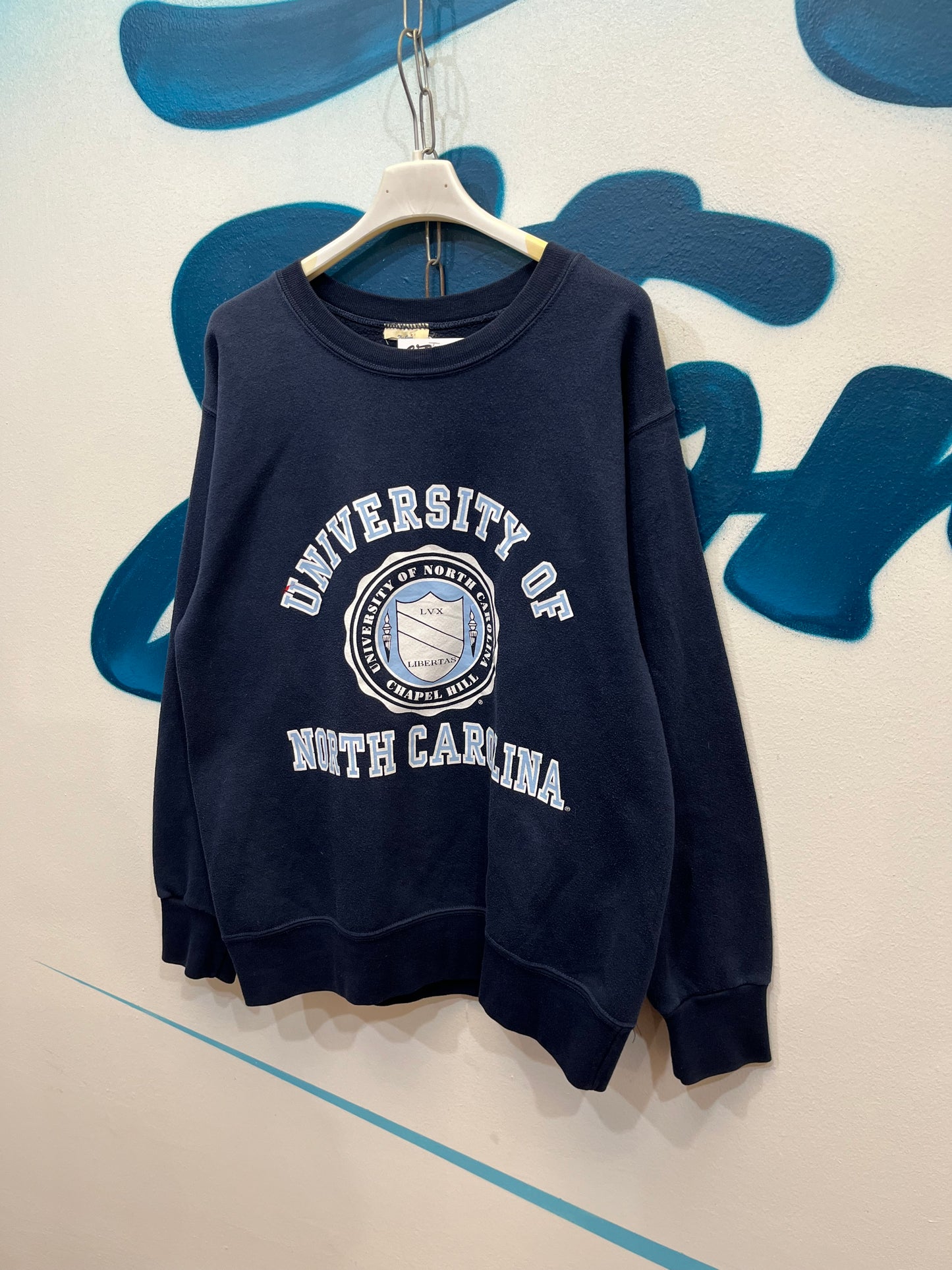 Felpa girocollo University North Carolina (F567)