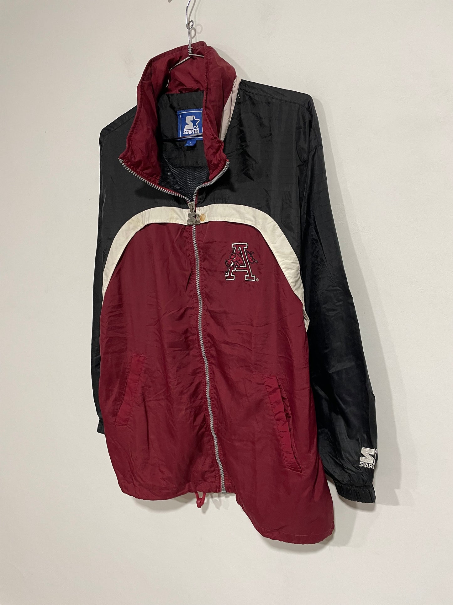 Giubbotto Kway Starter NCAA Arkansas Razorbacks (D031)
