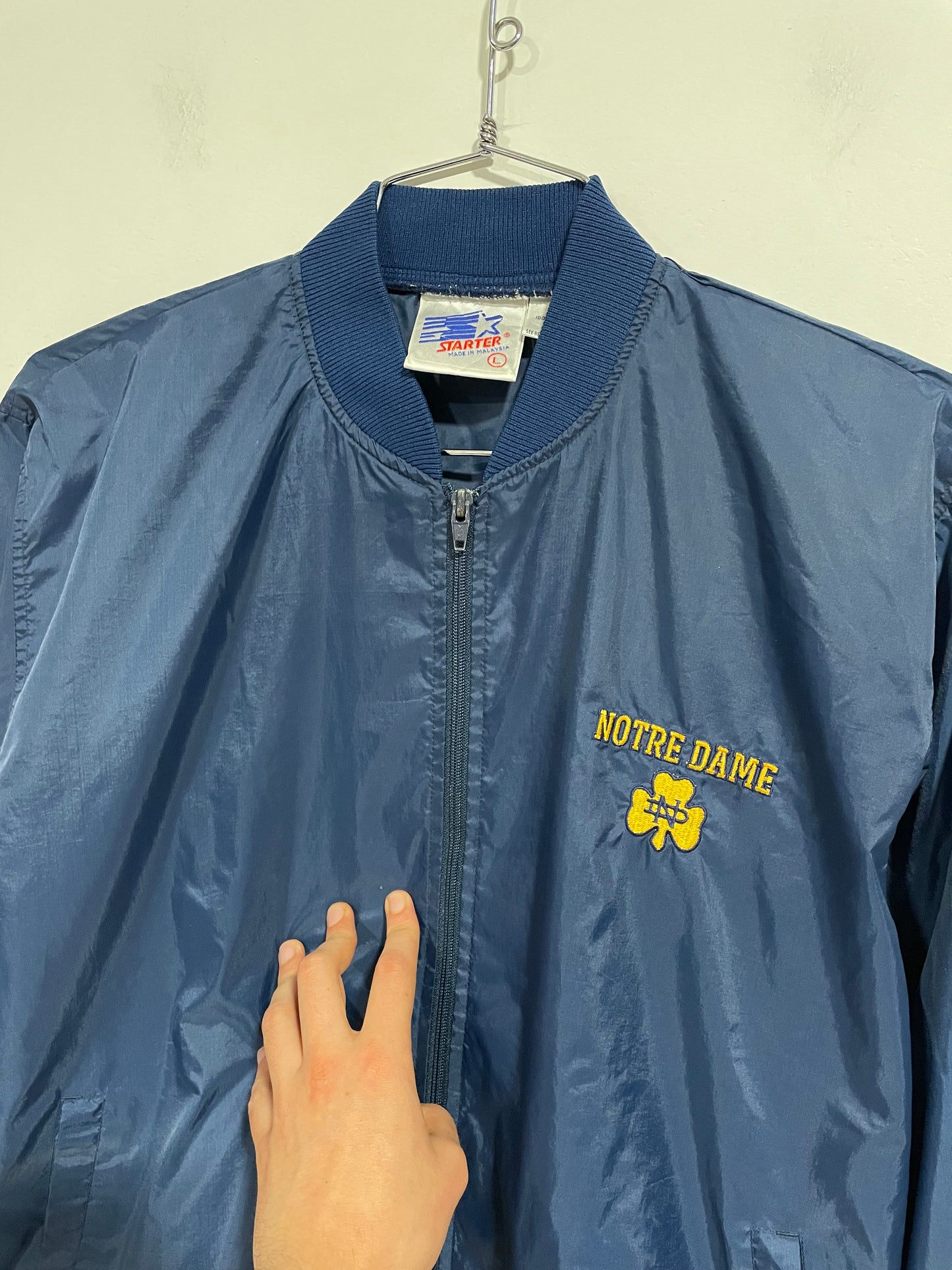 Giubbotto primaverile Starter NCAA Notre Dame (D146)