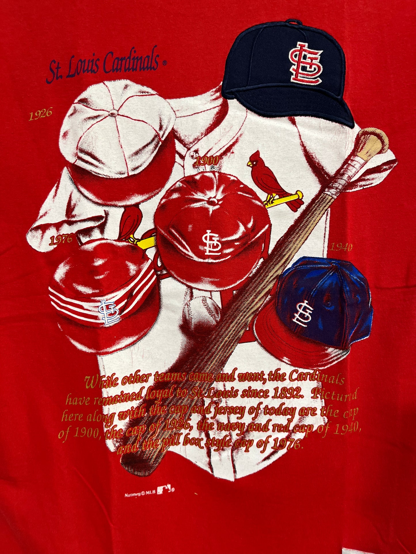 Rarissima t shirt 90’s Nutmeg Mills St Louis Cardinals MLB (G579)