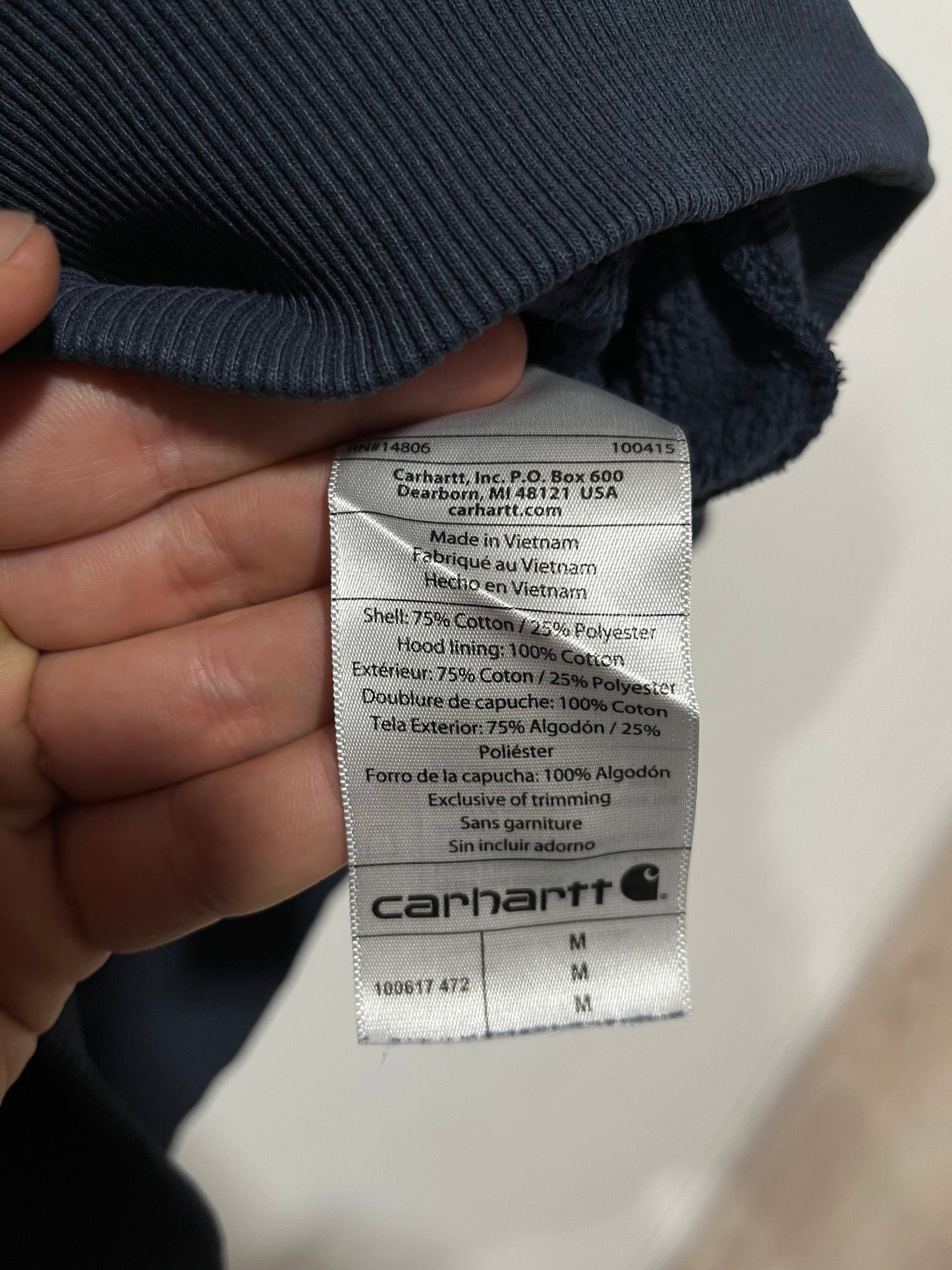 Felpa Carhartt rain defender quarter zip (G192)