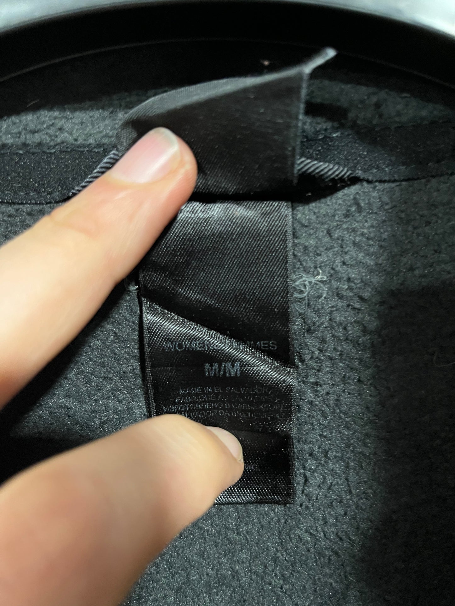 Felpa in pile The North face black (F622)