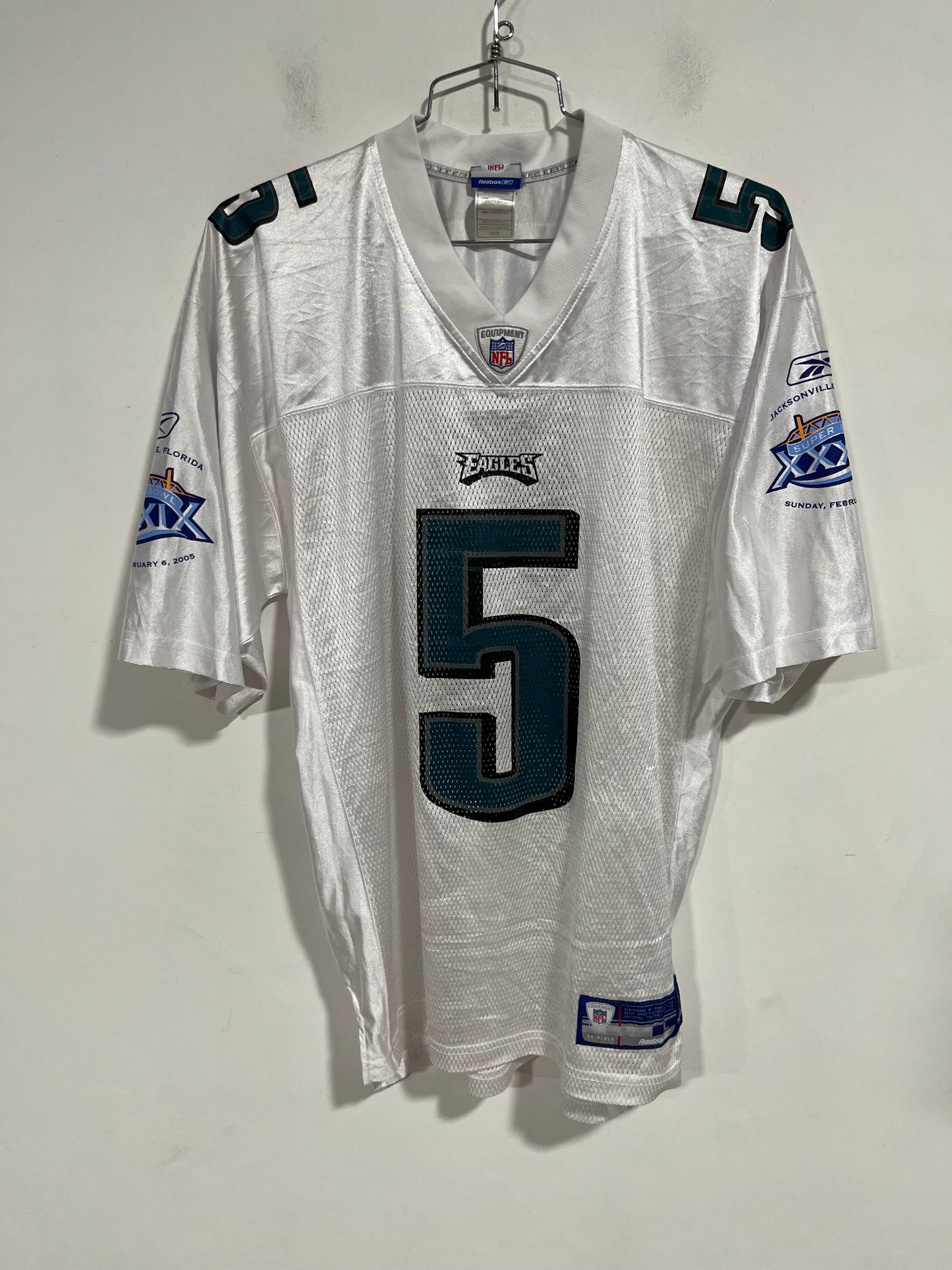 Rara maglia NFL Philadelphia Eagles XXXIX superbowl (G540)